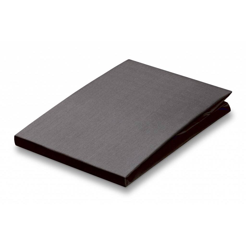Percale Topper Hoeslaken Anthracite | 140 cm x 220 cm | Grijs | Katoen
