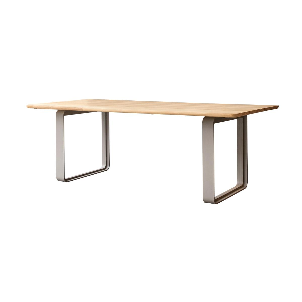 Tikamoon - Tafel van massief gerecycled teakhout aluminium 6|8 pers.