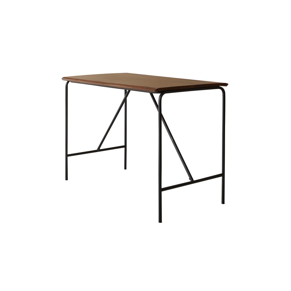Tikamoon - Hoge tafel van massief palissander en metaal voor 4 pers.