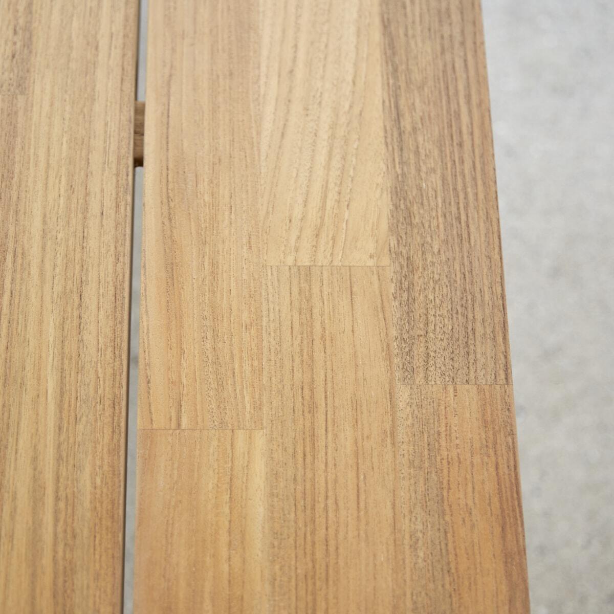 Tikamoon - Tafel van massief gerecycled teakhout aluminium 6|8 pers.