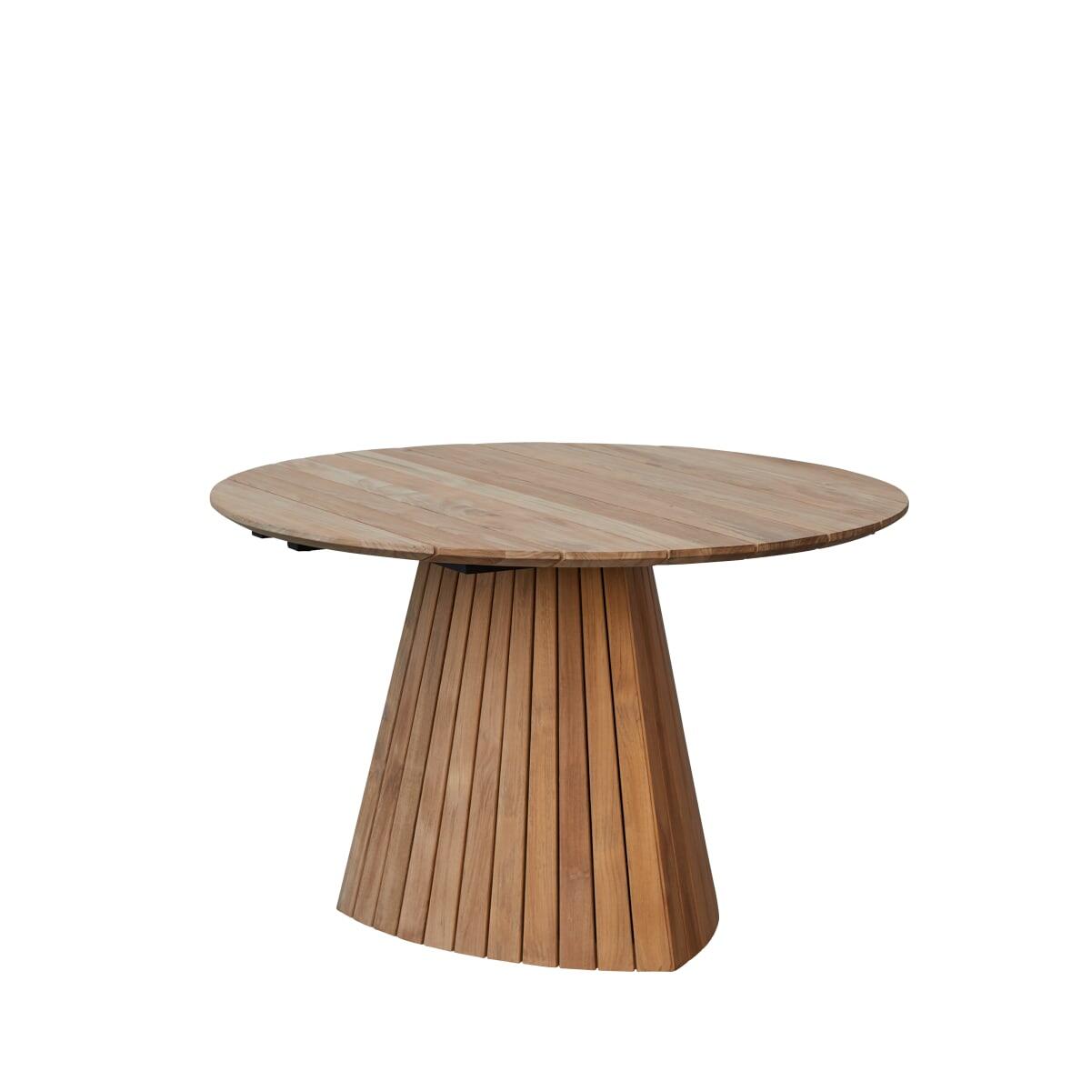 Tikamoon - Ronde tuintafel van massief teakhout voor 6 personen
