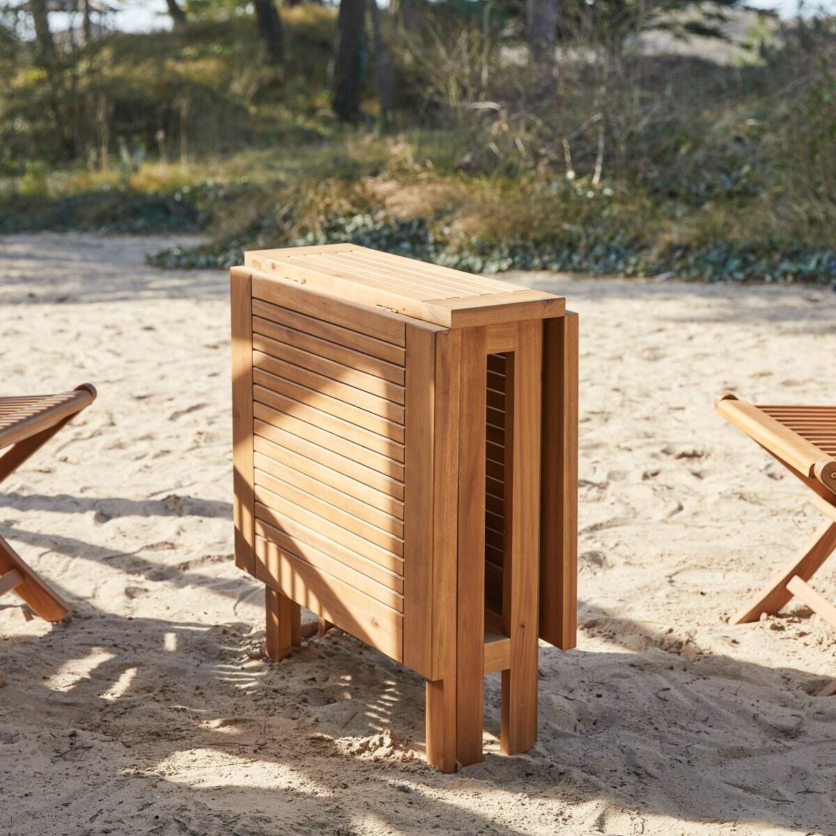 Tikamoon - Capri - Buitentafel in massief acaciahout voor 2|4 pers.