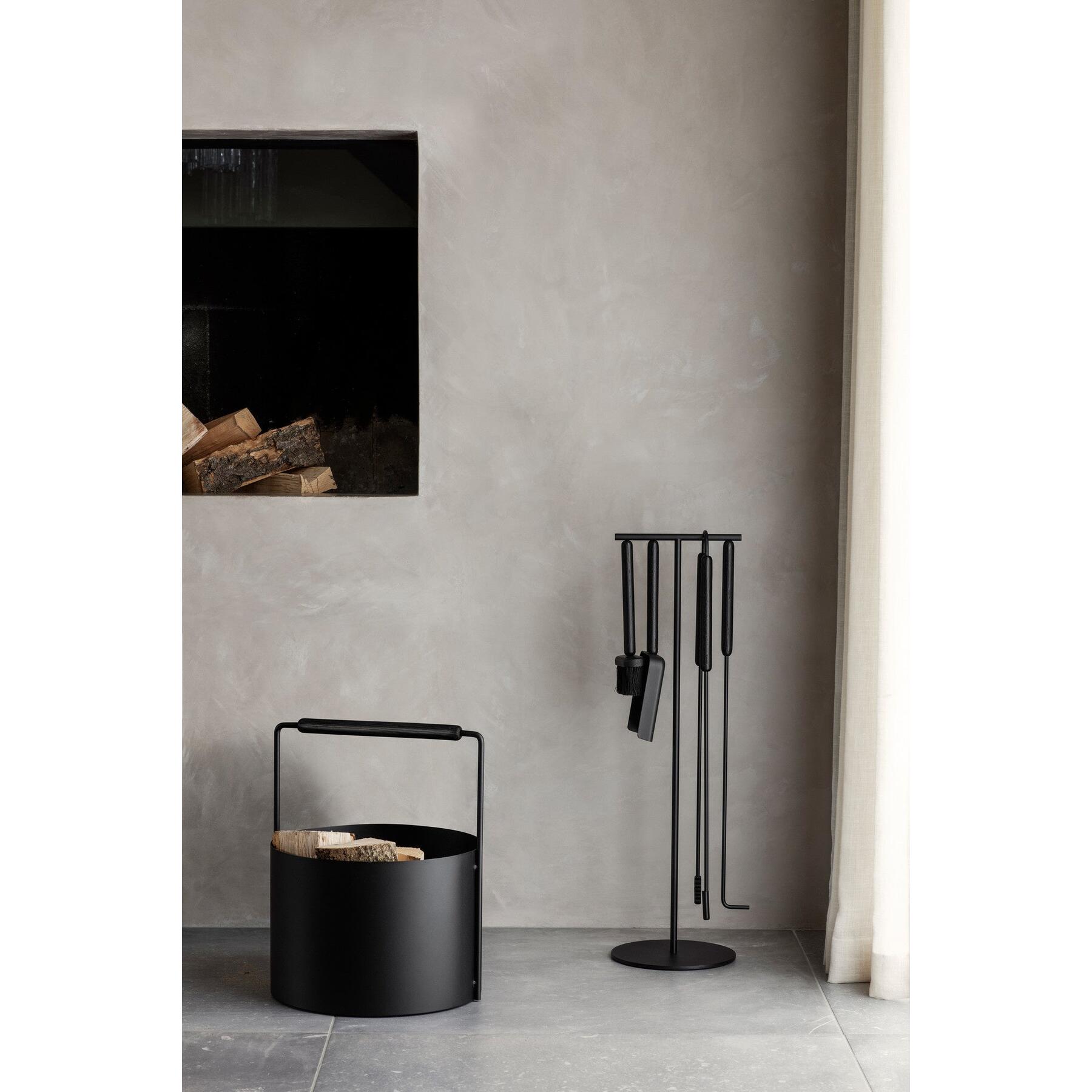 Ashidelige Openhaardset Oak | Zwart