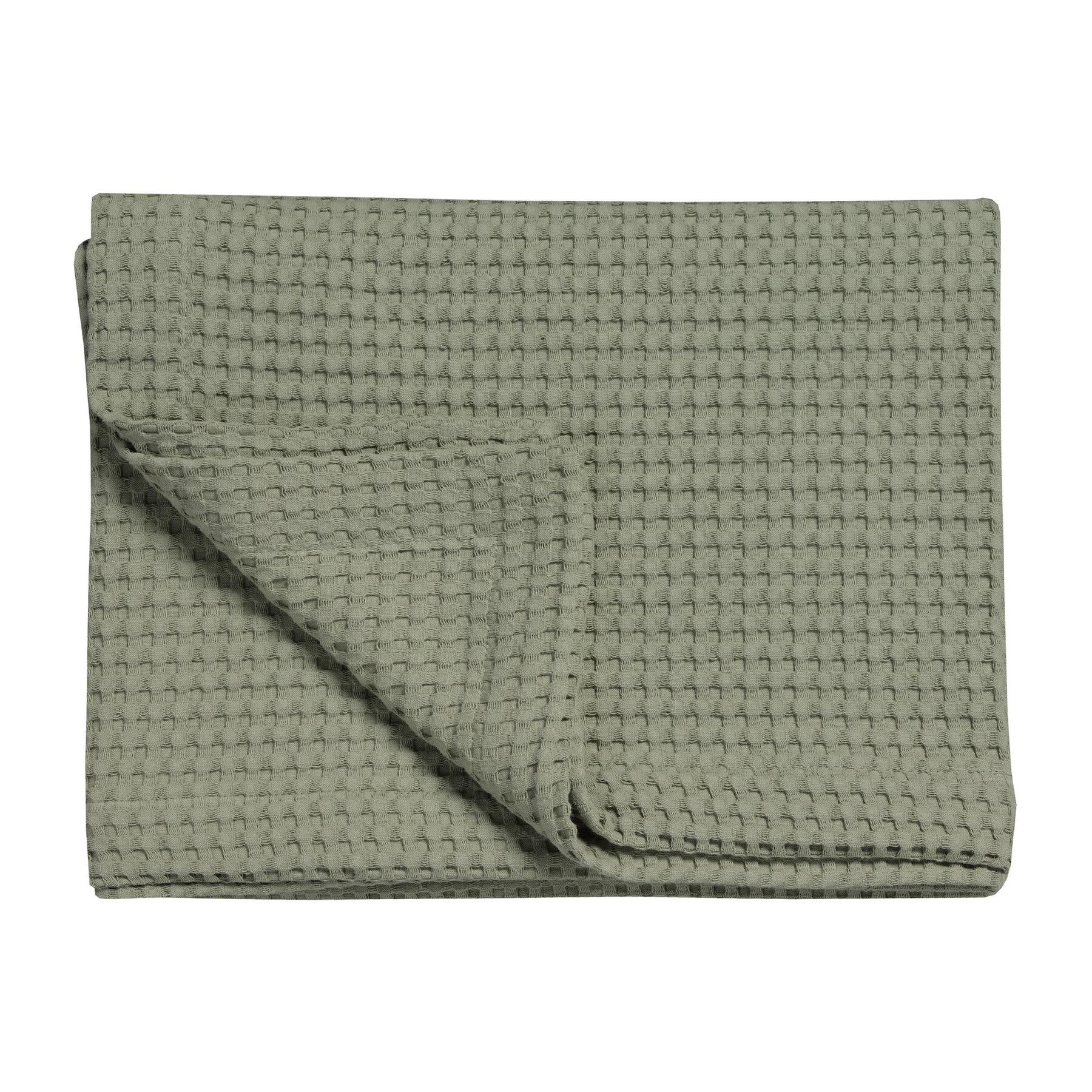 Home Pique Sprei Light Olive | 160 cm x 250 cm | Groen | Katoen