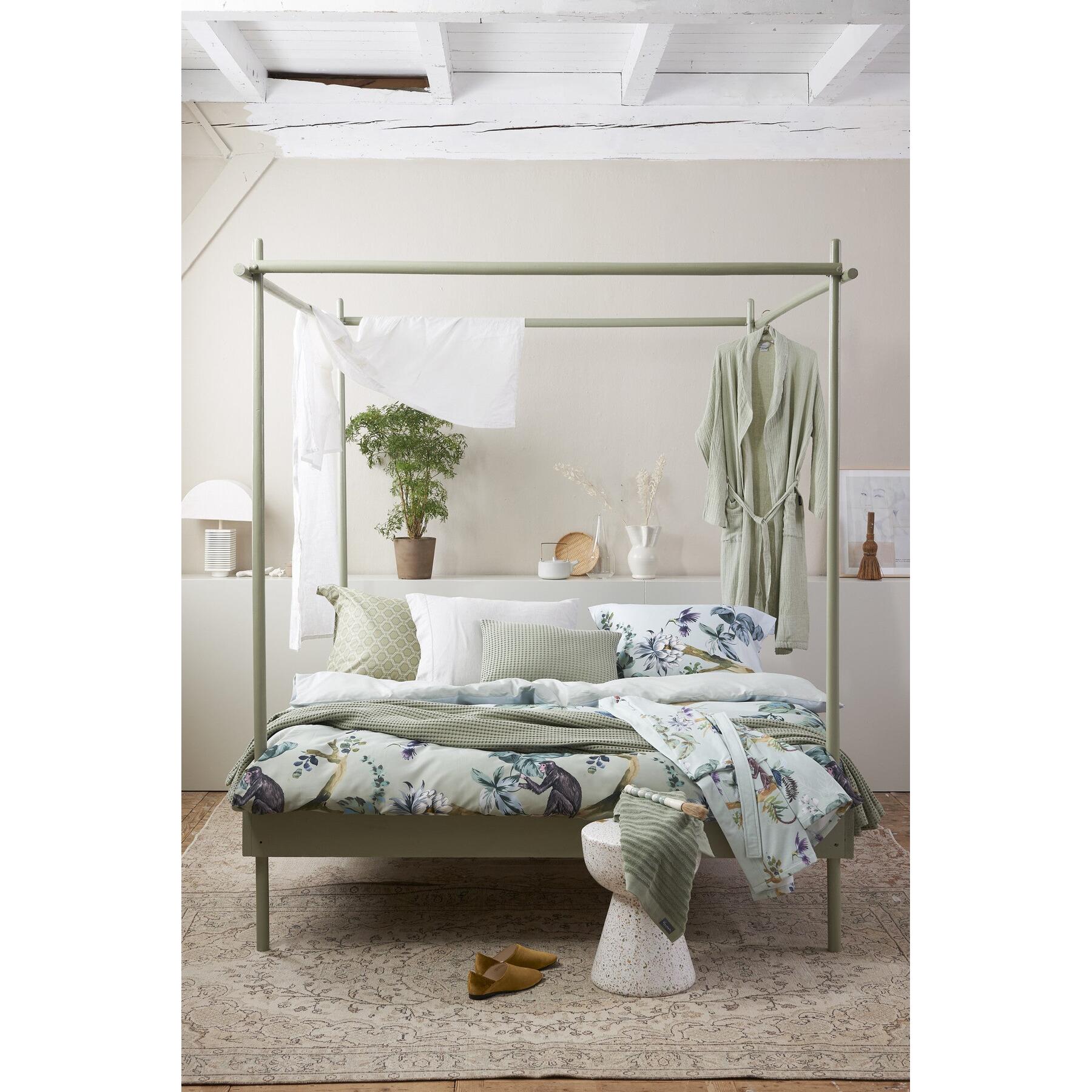 Home Pique Sprei Light Olive | 160 cm x 250 cm | Groen | Katoen
