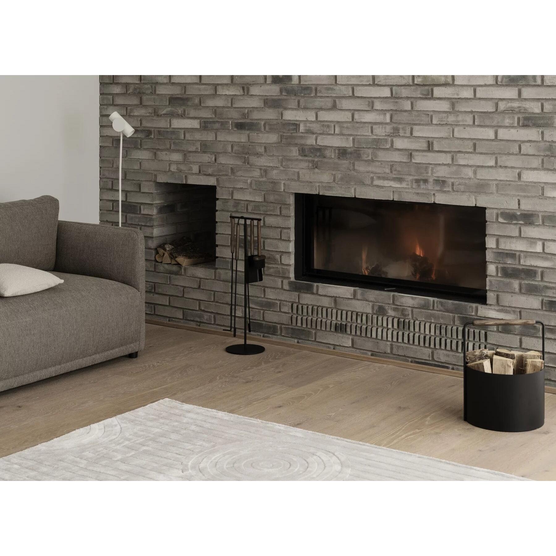 Ashidelige Openhaardset Oak | Zwart