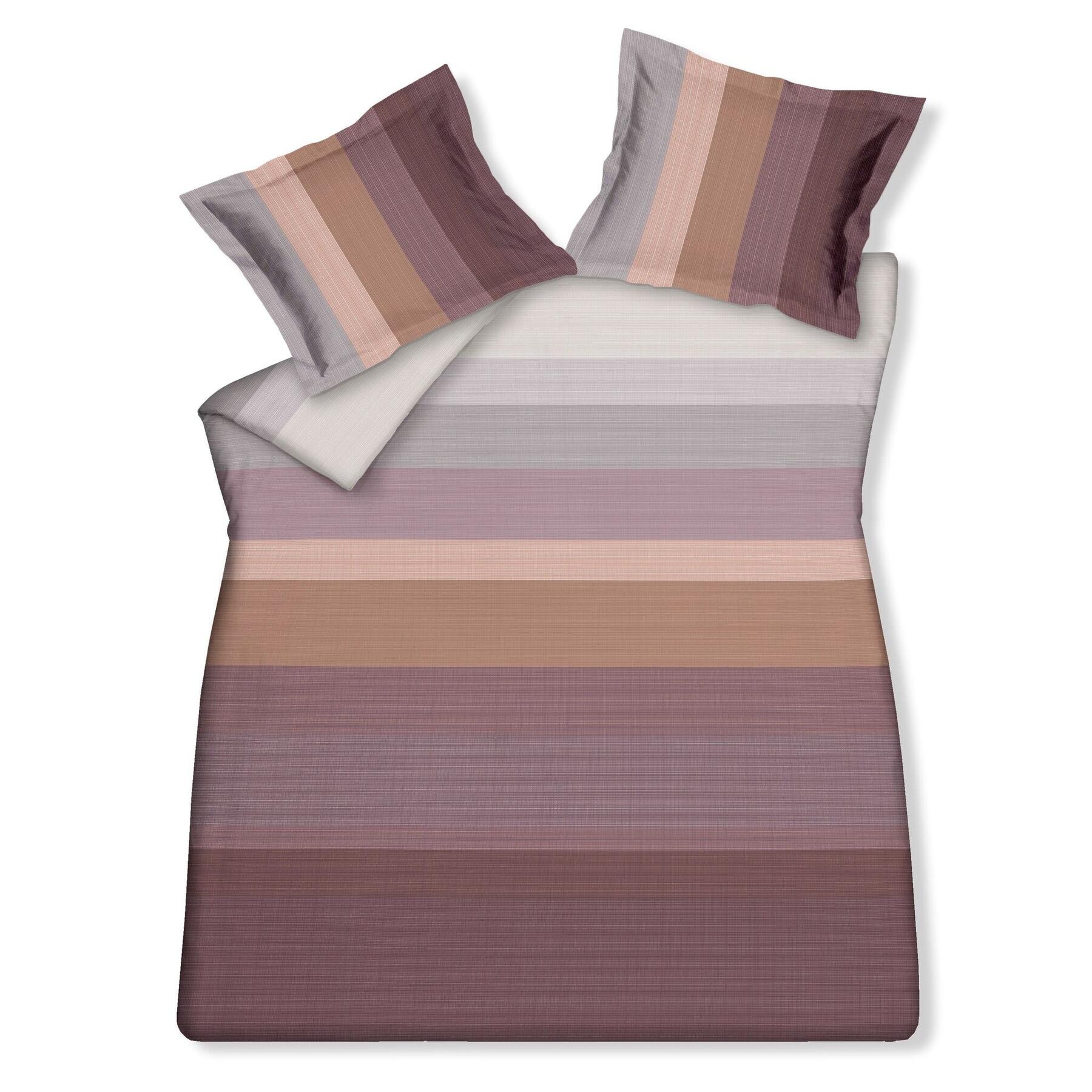 Dekbedovertrek Relax Moonscape | 240 cm x 240 cm | Bruin | Paars