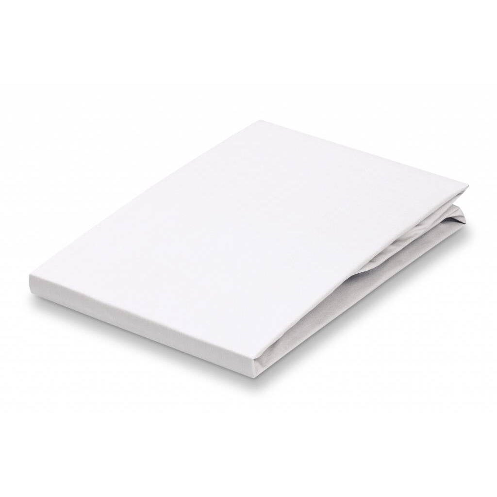 Percale Topper Hoeslaken | 140 cm x 220 cm | Wit | Katoen