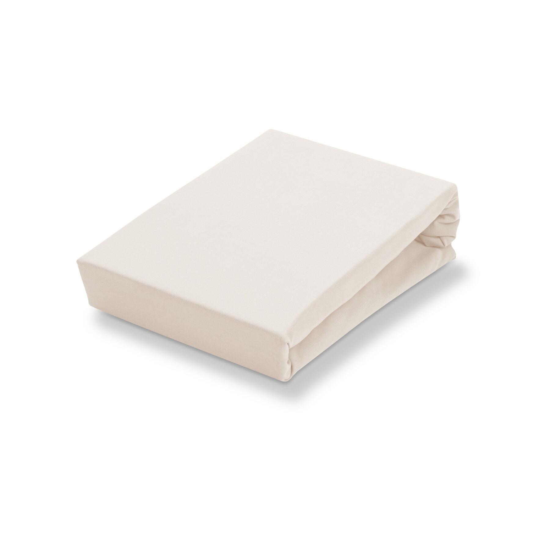 Jersey Soft Splittopper Hoeslaken Natural | 140 cm x 220 cm | Ivoor