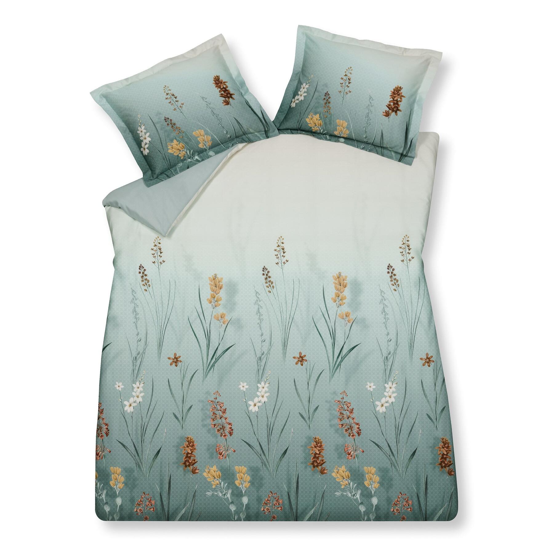 Dekbedovertrek Windy Light Green | 200.0 cm x 200 cm | Groen | Blauw