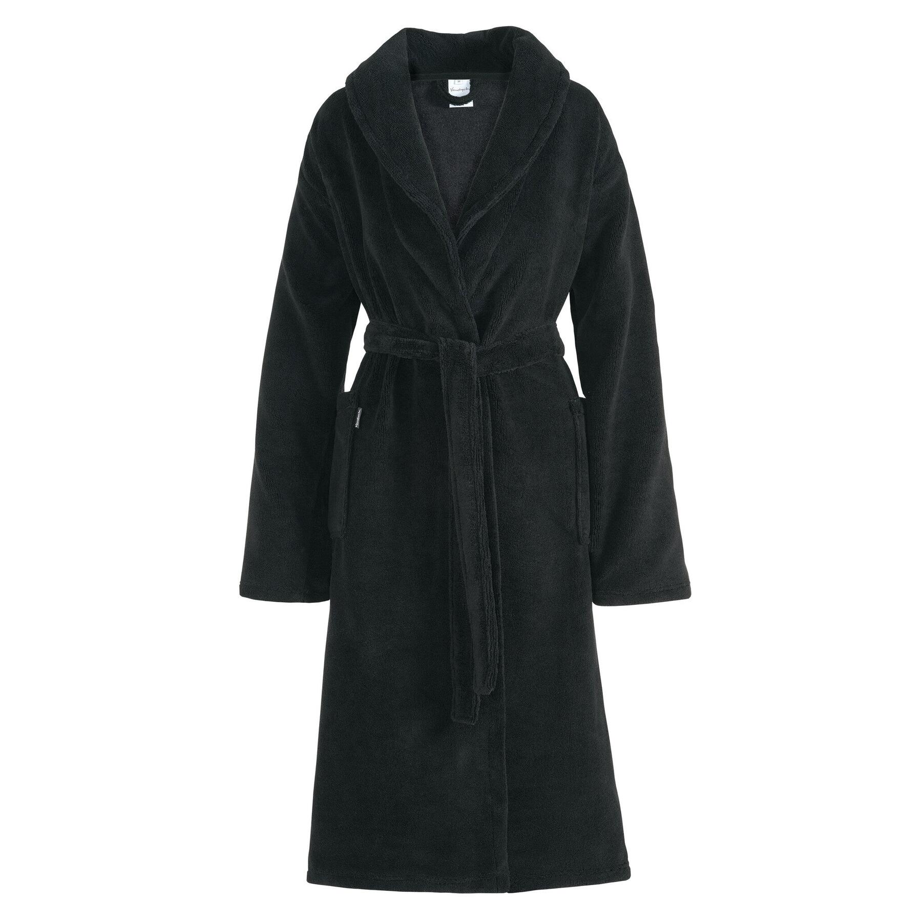Badjas | XL | Zwart | Katoen | Polyester | Bamboe