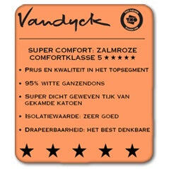 Excellent 95 Dekbed | 220 cm  x 220 cm  | Wit | Satijnkatoen | Dons