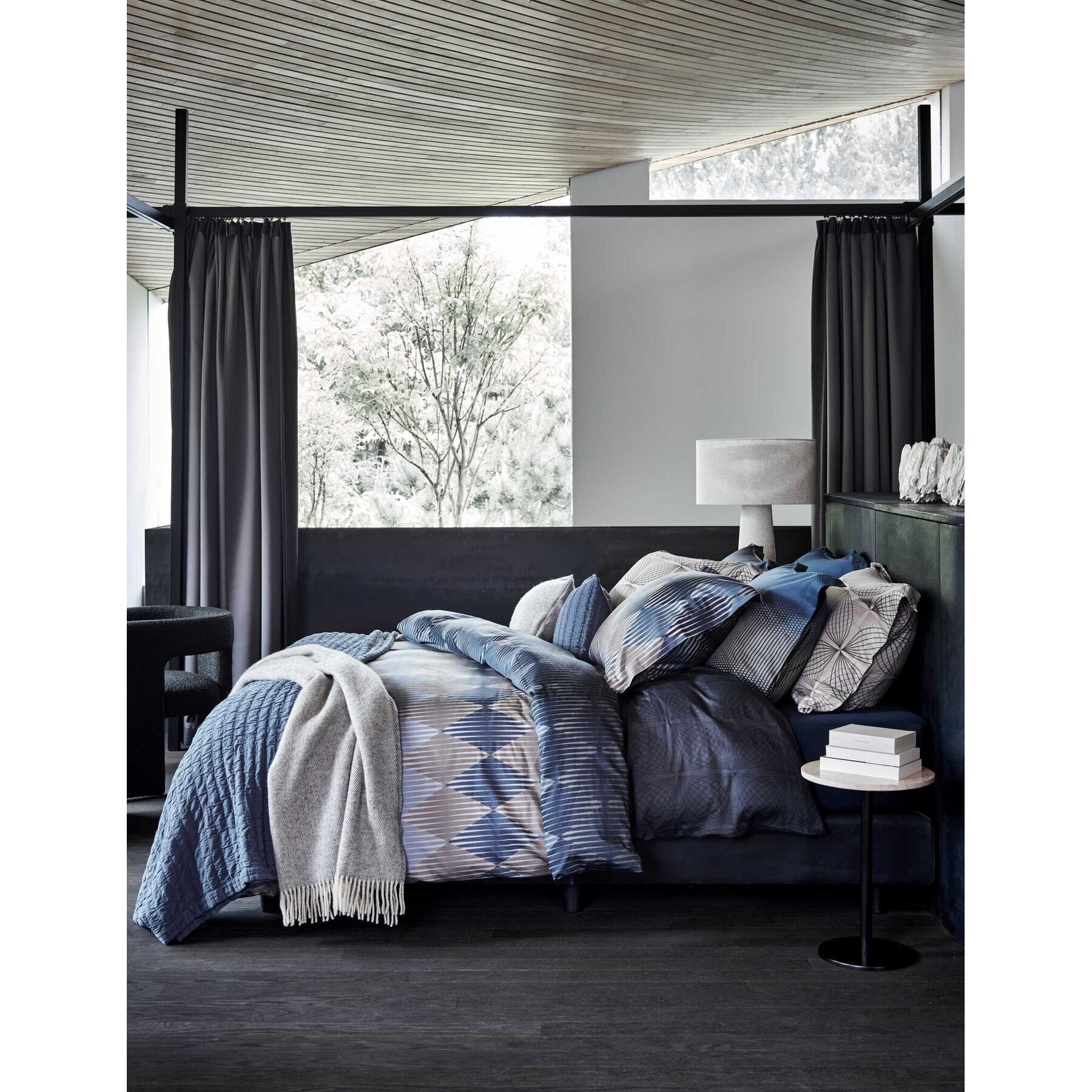 Pure 64 Plaid|sprei Oceanview | Grijs | Blauw | Katoen