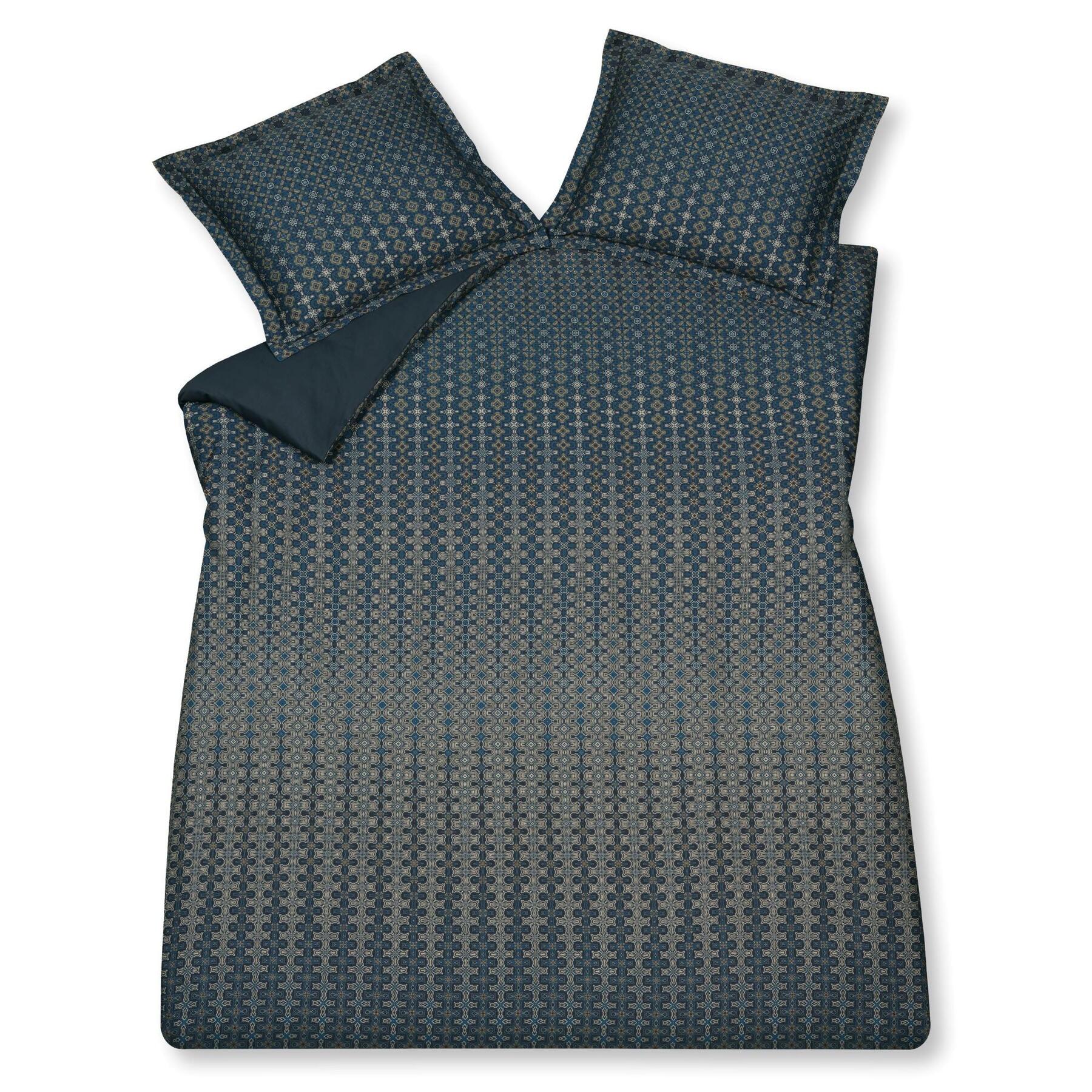 Dekbedovertrek Energize Blue Ink | 240 cm x 240 cm | Groen | Blauw