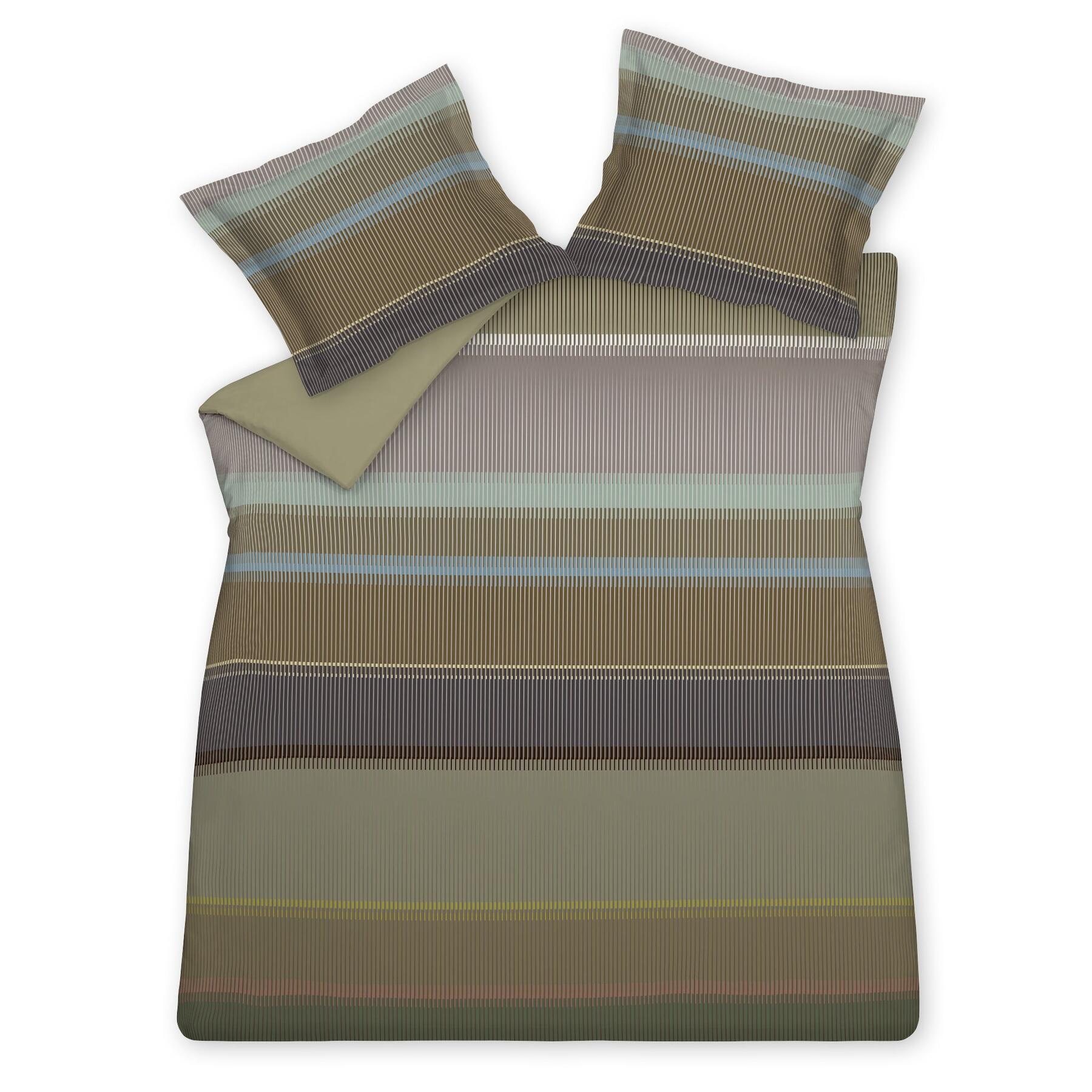 Dekbedovertrek Dashy Multi | 240 cm x 240 cm | Groen | Satijnkatoen