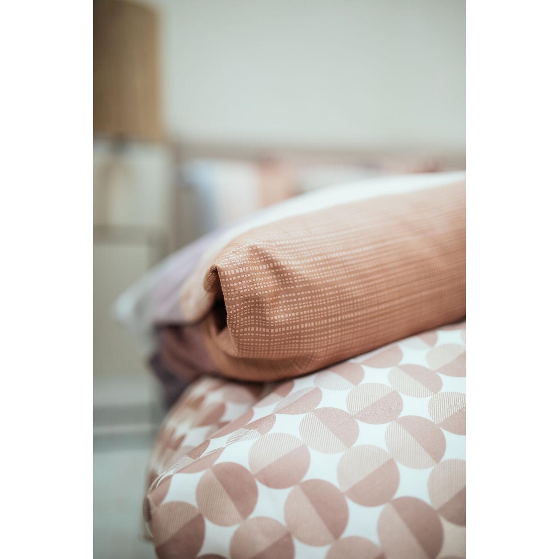 Dekbedovertrek Relax Moonscape | 240 cm x 240 cm | Bruin | Paars