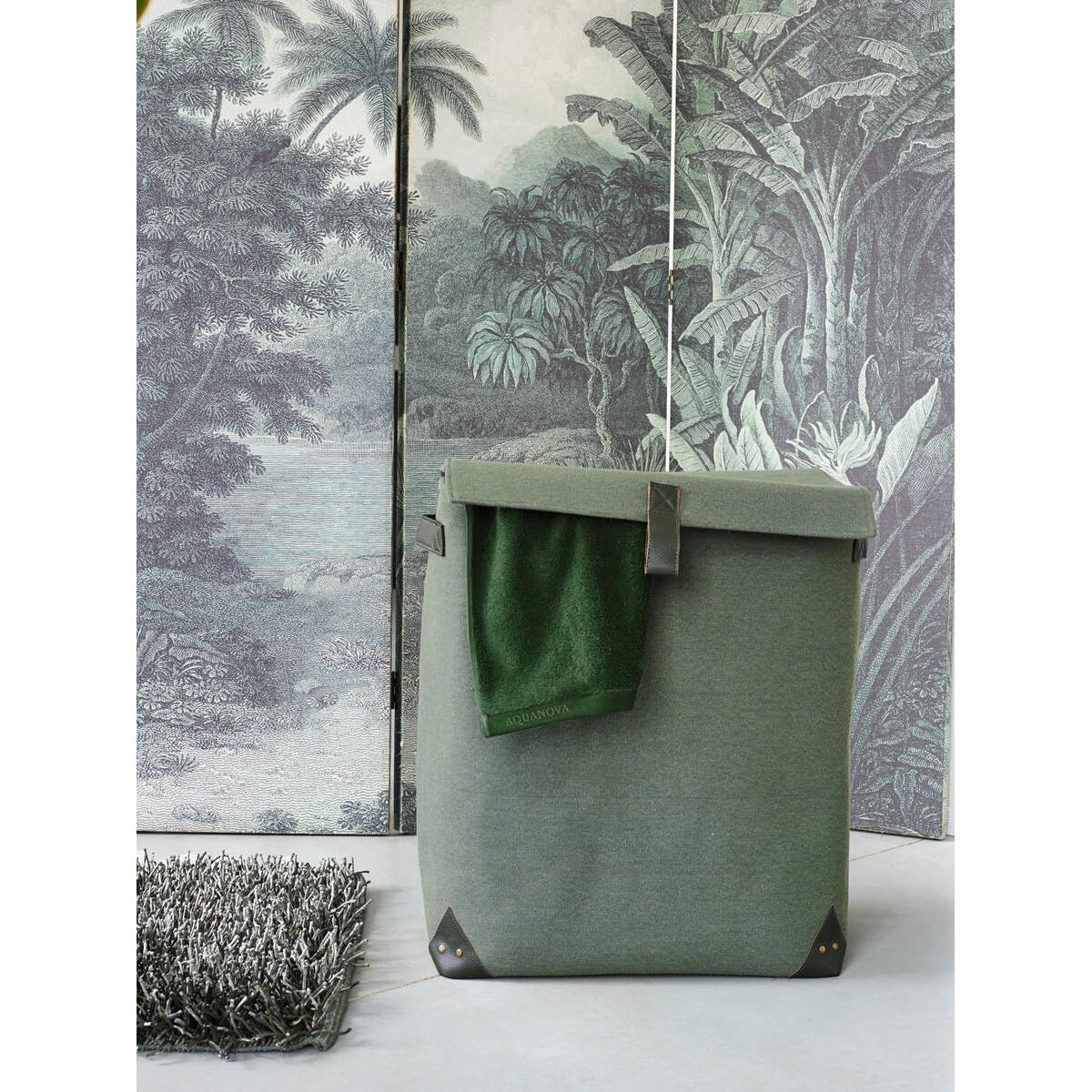 Kemen Badmat Thyme | 70x120 cm | Groen | Polyester