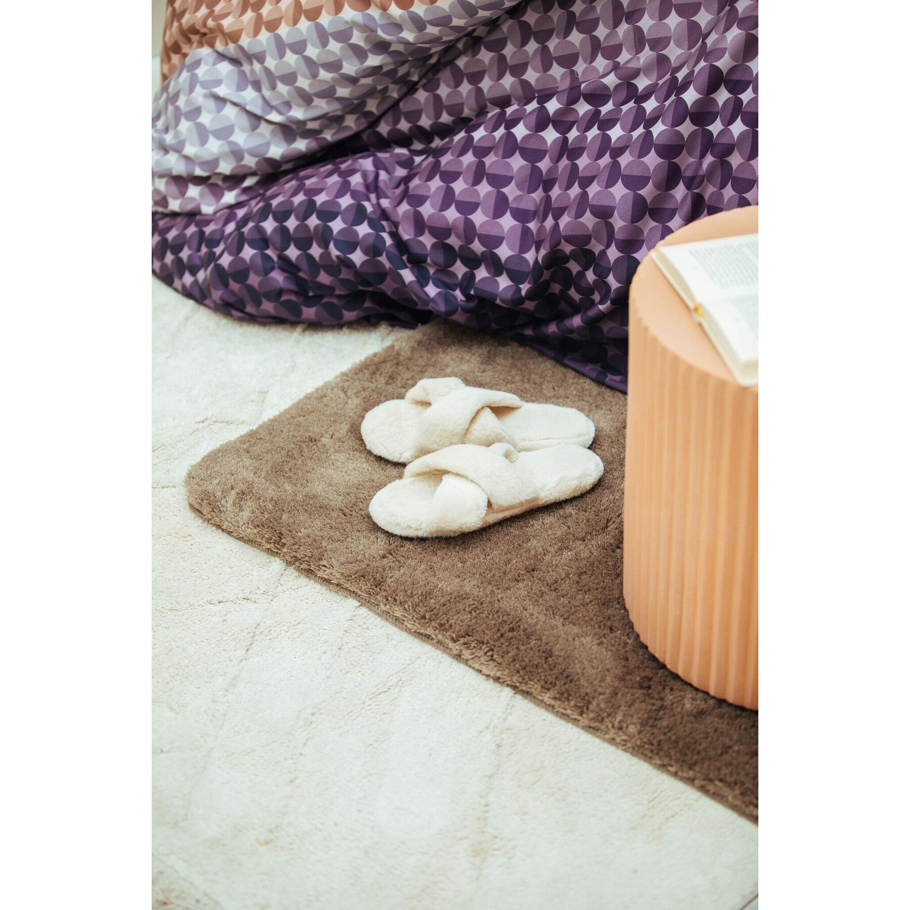 Dekbedovertrek Bubble Moonscape | 220 cm x 220 cm | Bruin | Paars