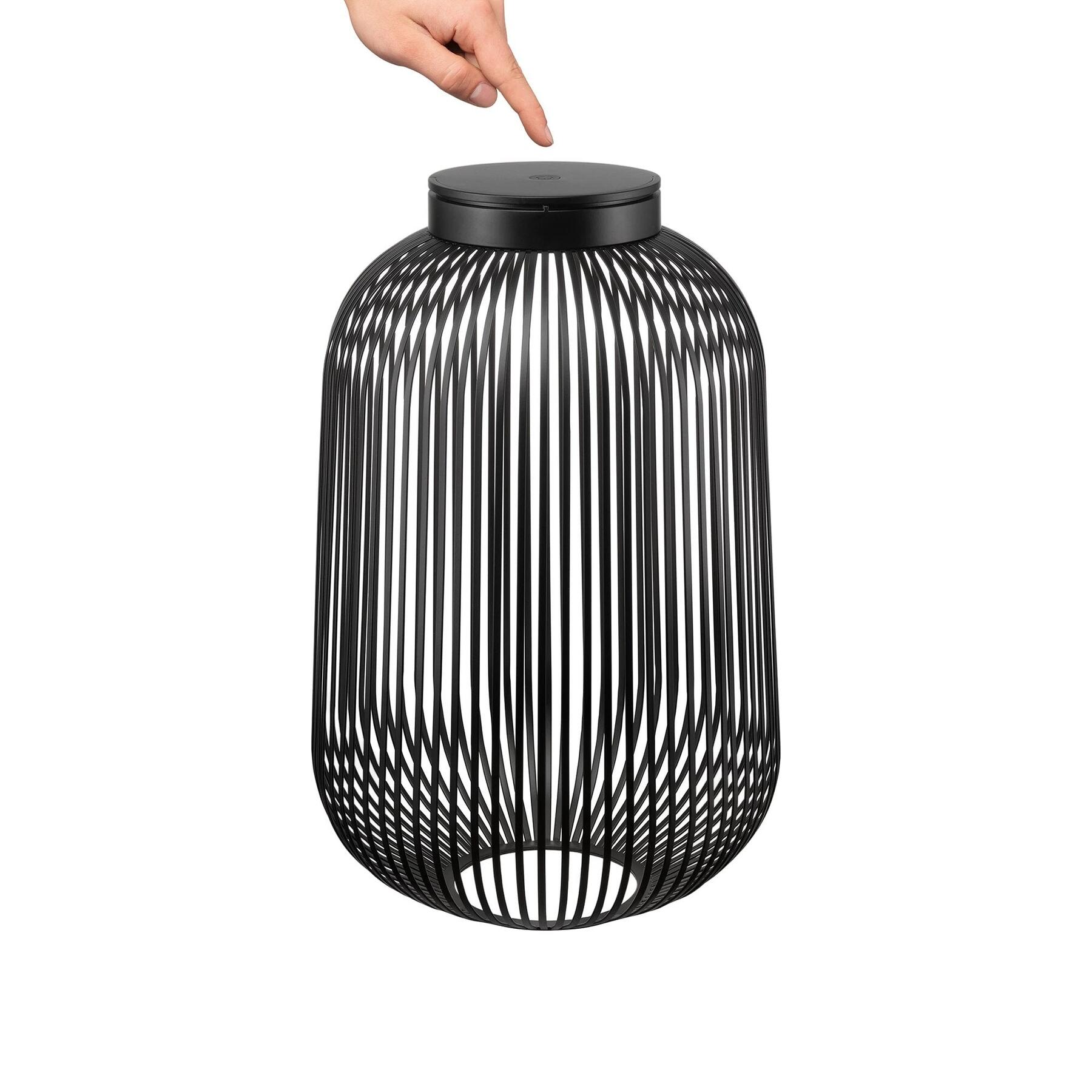 Lito Led Lamp Large | Zwart | Staal