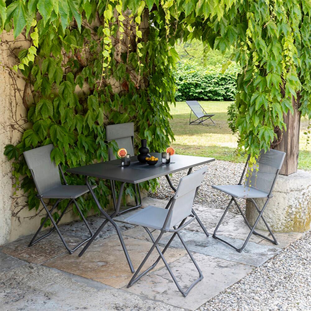 Lafuma Balcony II Inklapbare Tuintafel B 120 cm - Titane