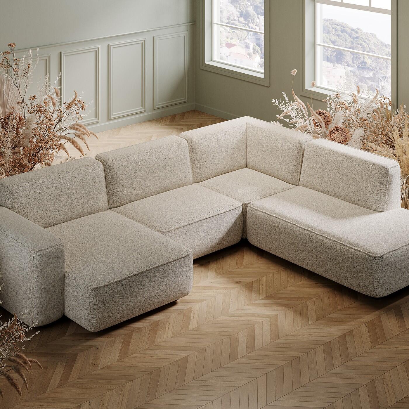 Kare Design Casanova hoek sofa - grijs