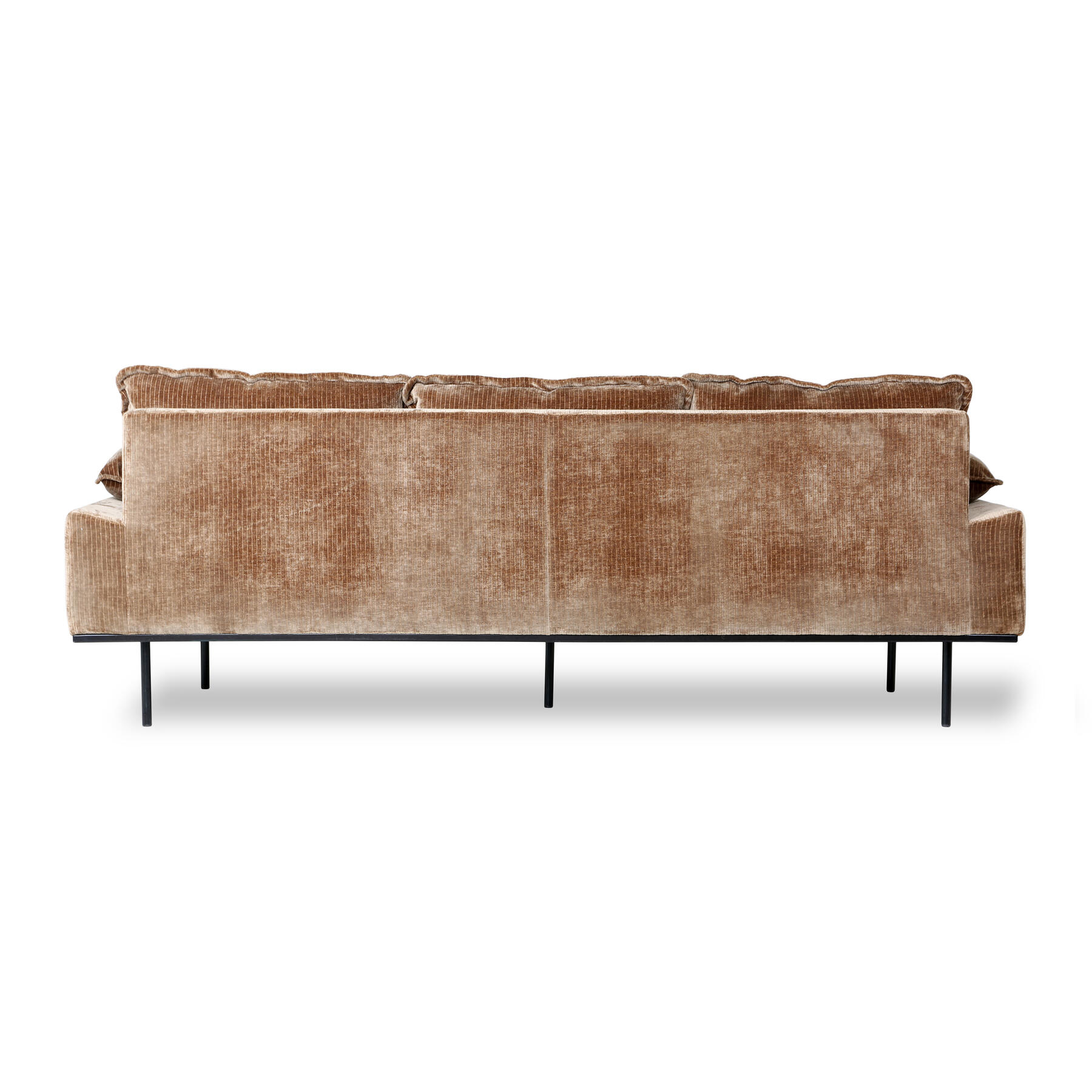 HKliving Retro Sofa 3-zitsbank - Velvet Corduroy - Aged Gold