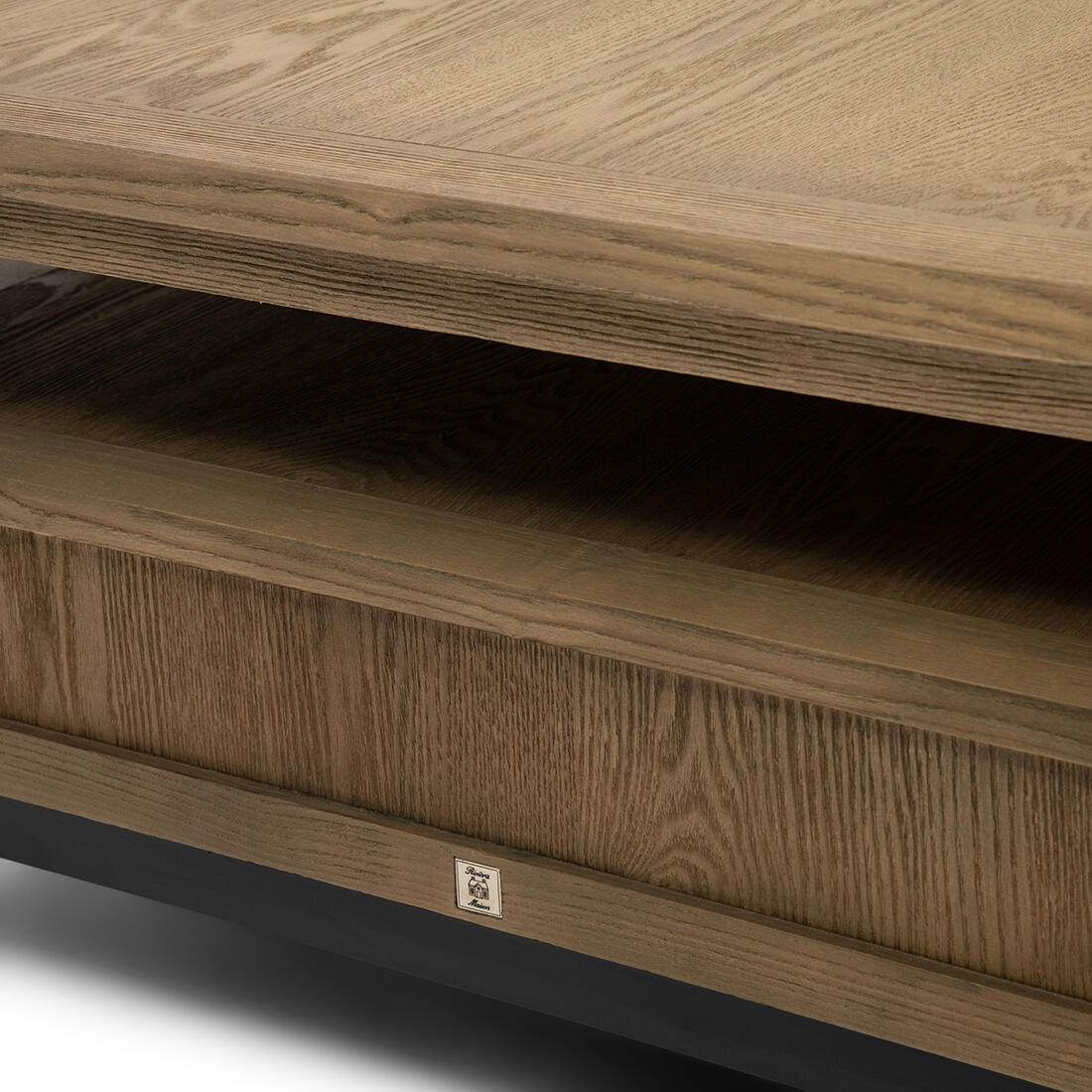 Riviera Maison Bijzettafel Bruin - The Hoxton Salontafel - Hout, ijzer