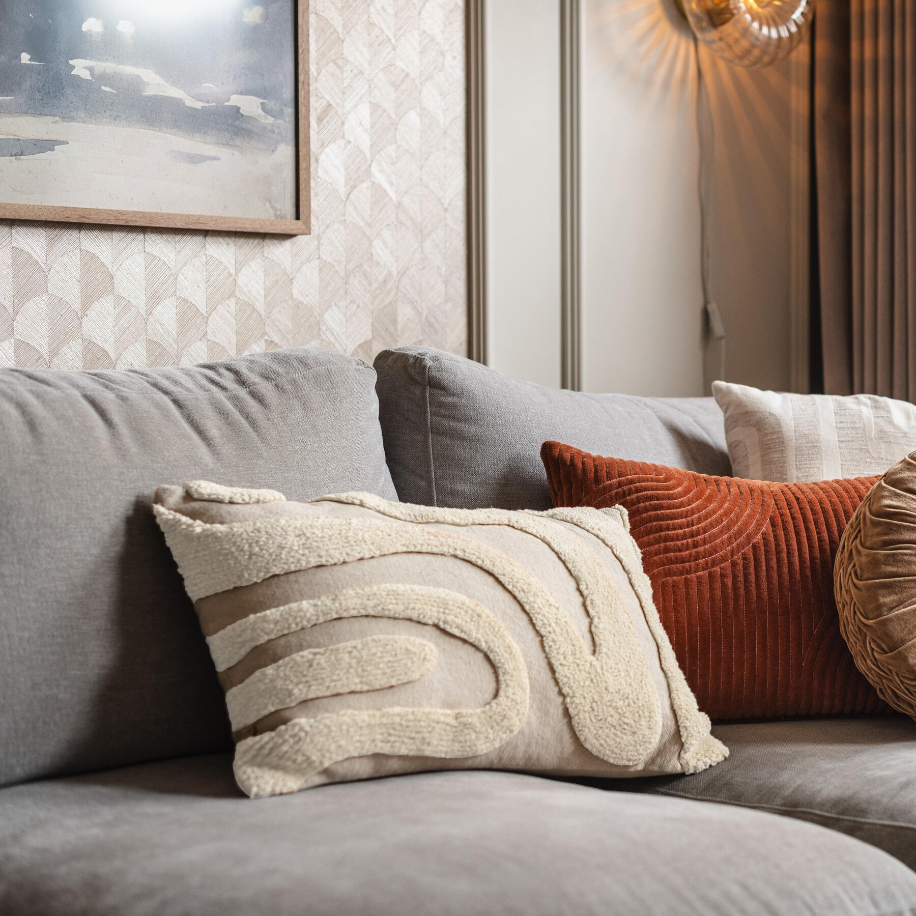 by fonQ Wave Sierkussen 40 x 60 cm - Beige