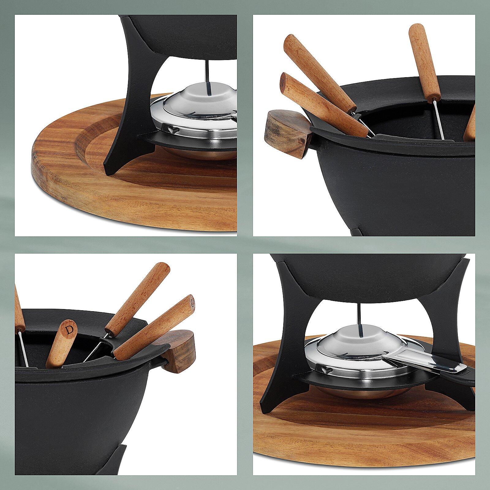 Kela - Fondueset Country Gietijzer, Zwart - Kela