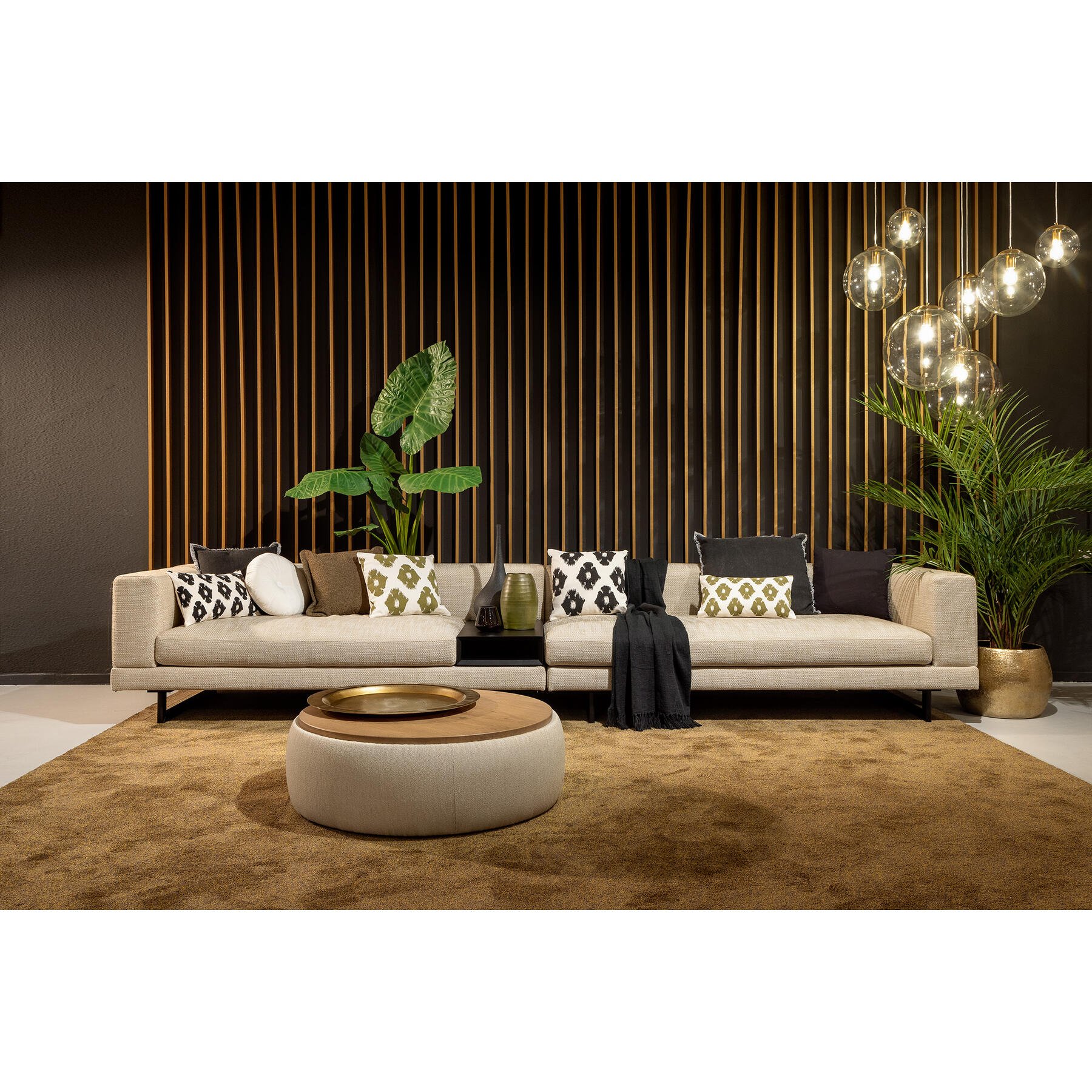 Dutch Decor Plaid 140x180 cm - JUNE - deken van geweven katoen - zwart