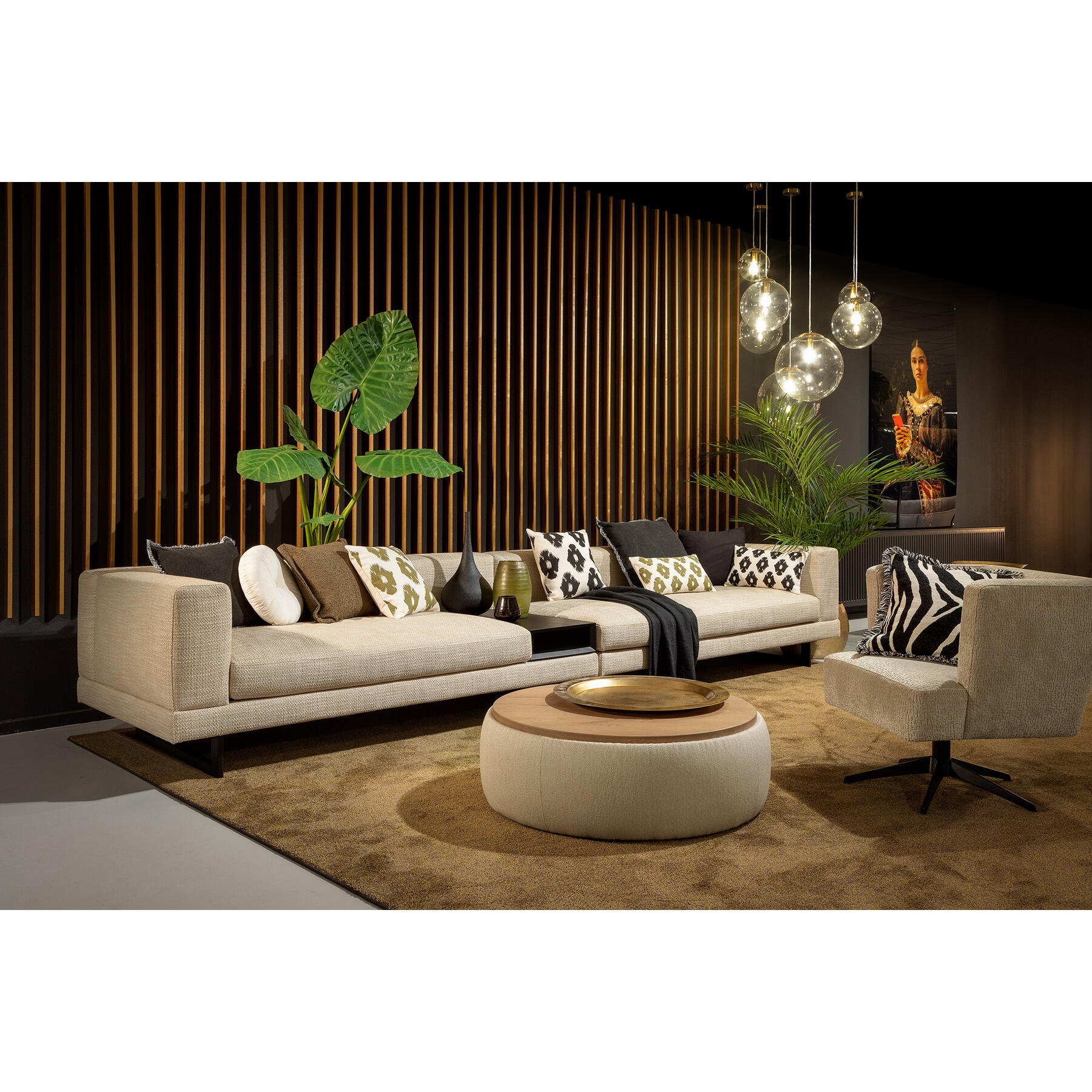 Dutch Decor Plaid 140x180 cm - JUNE - deken van geweven katoen - zwart
