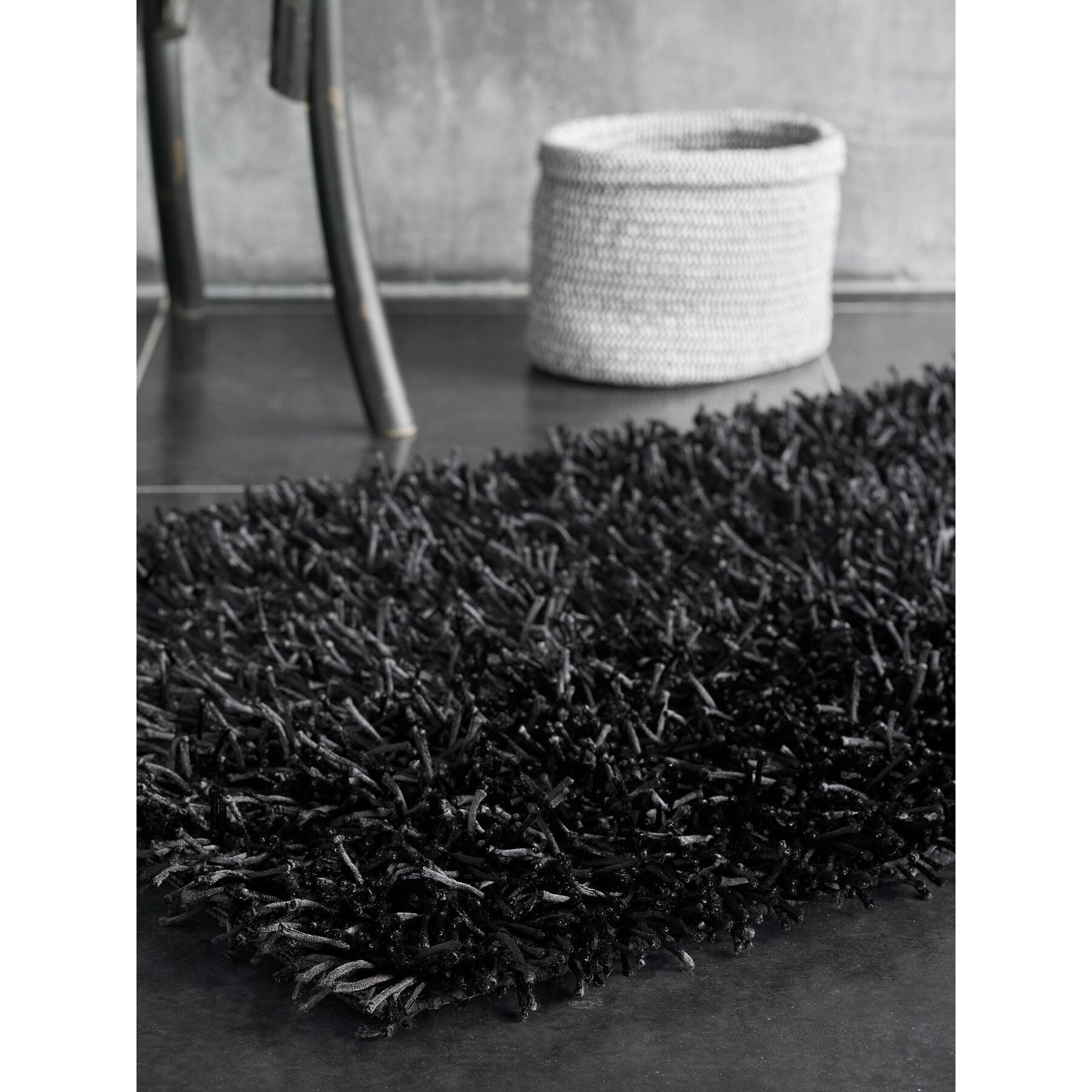 Kemen Badmat | 60x100 cm | Zwart | Polyester