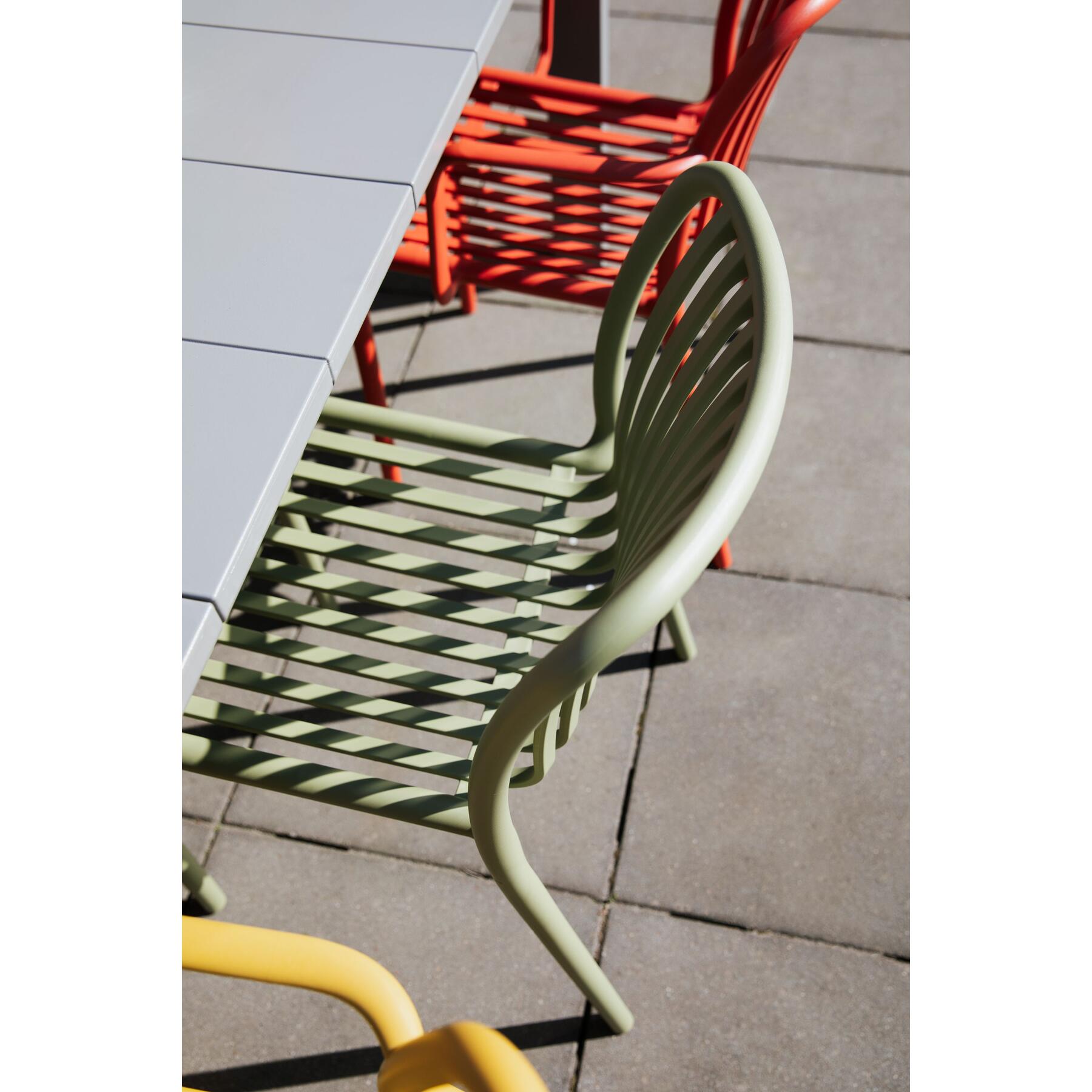 Housecraft Living Mante Tuinstoelen Kunststof Geel - Set van 4