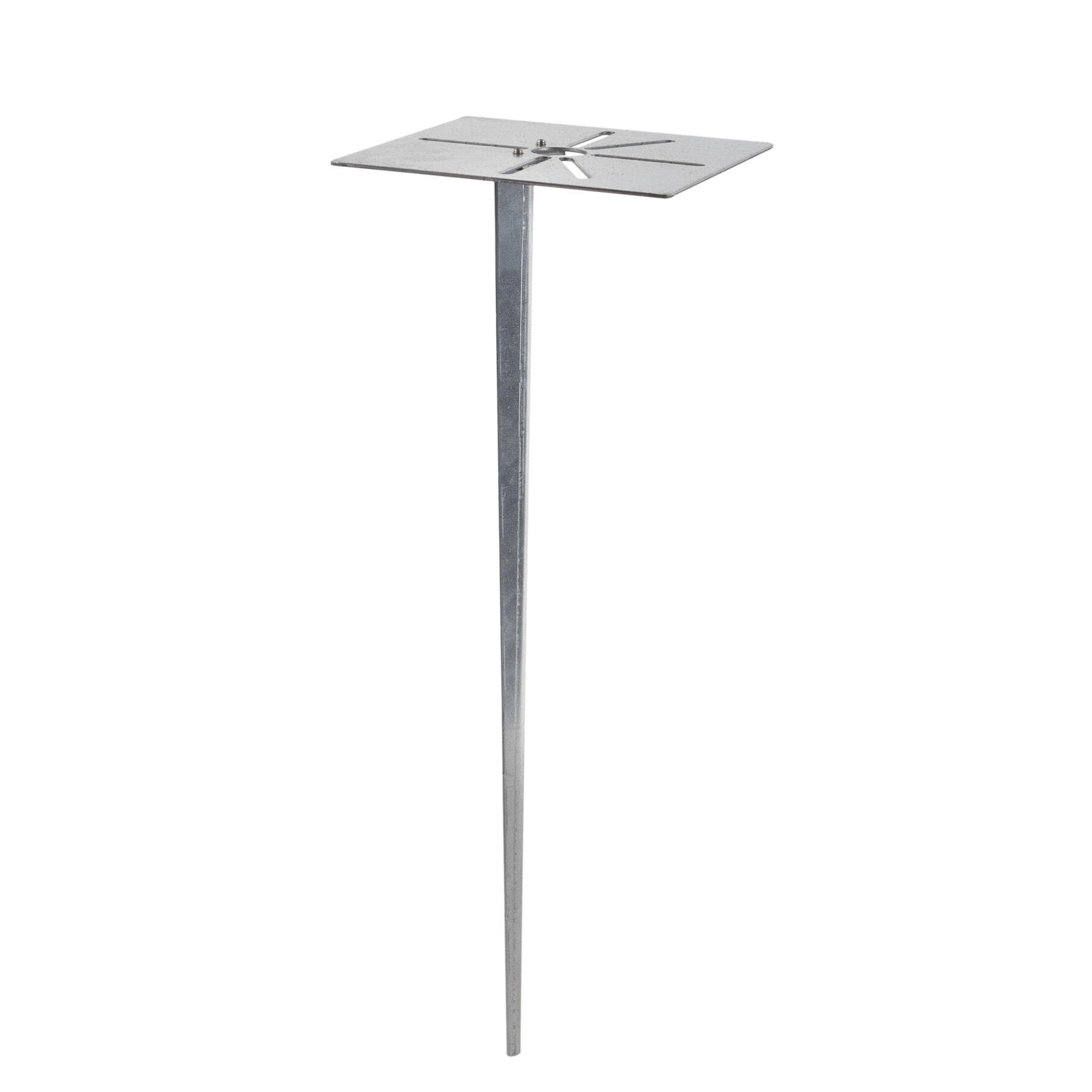 QAZQA Buitenlamp donkergrijs met grondpin en kabelmof 80cm incl.