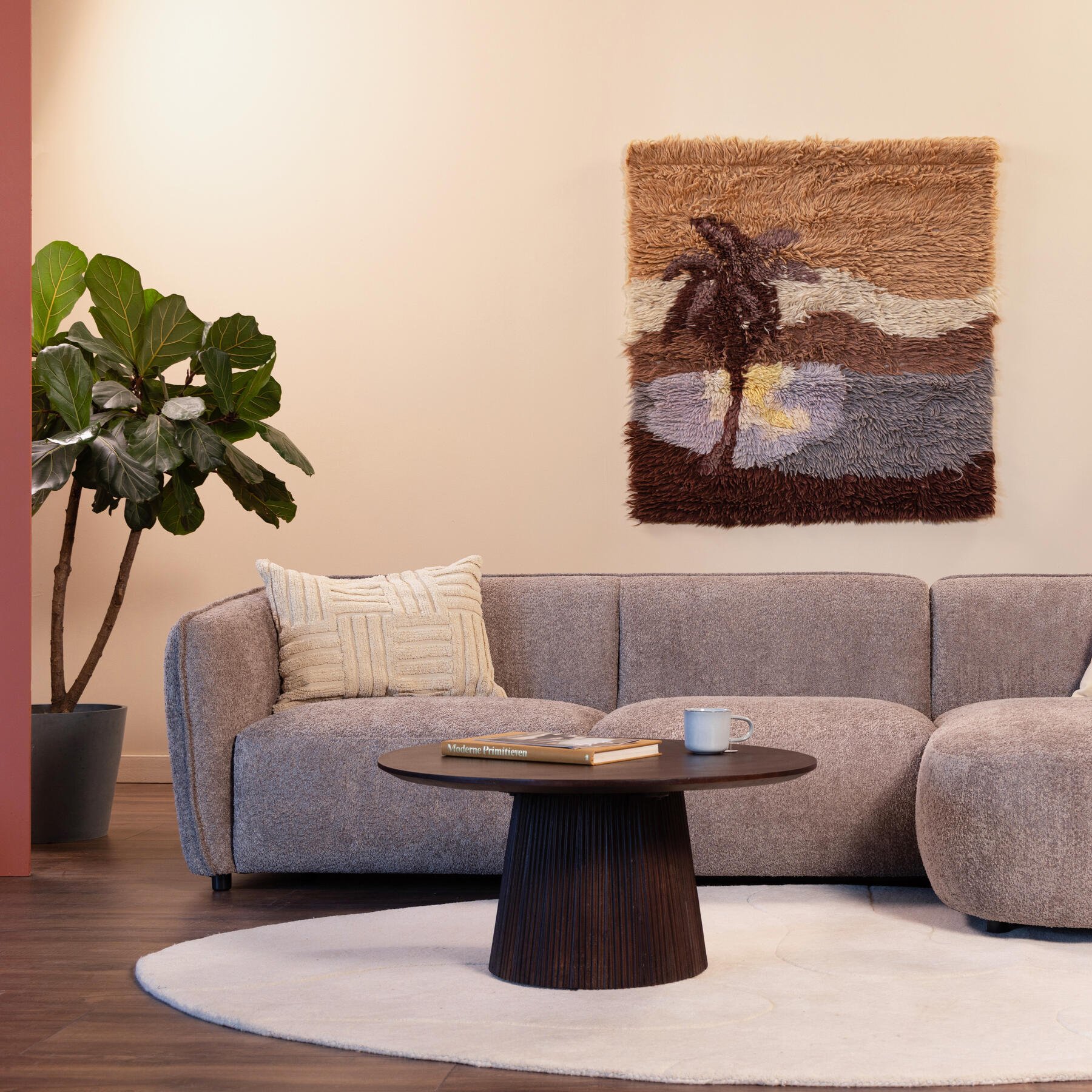 by fonQ Soft Hoekbank met Chaise Longue Rechts - Taupe