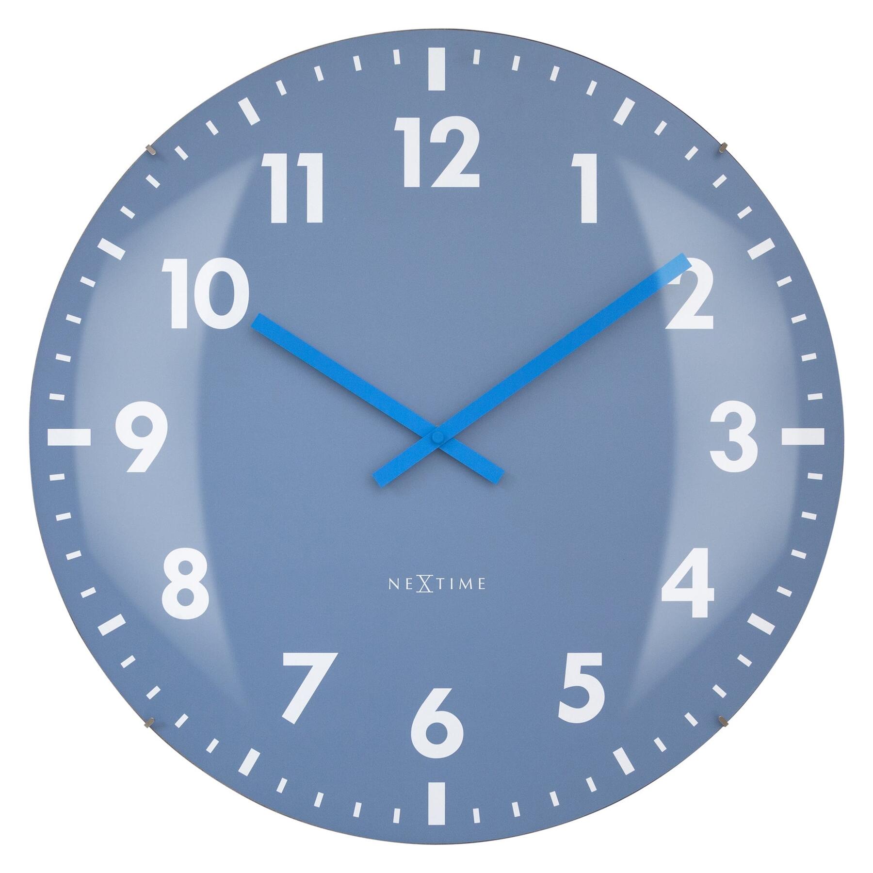 NeXtime - Grote Wandklok 50cm Koepelvormig Glas