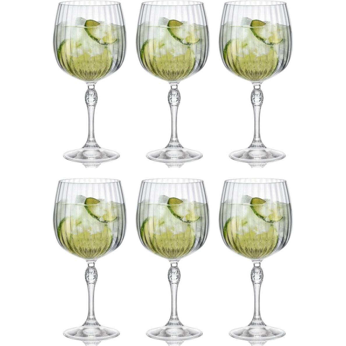 Bormioli Rocco Gin Tonic Glazen America 20's - 740 ml - 6 stuks