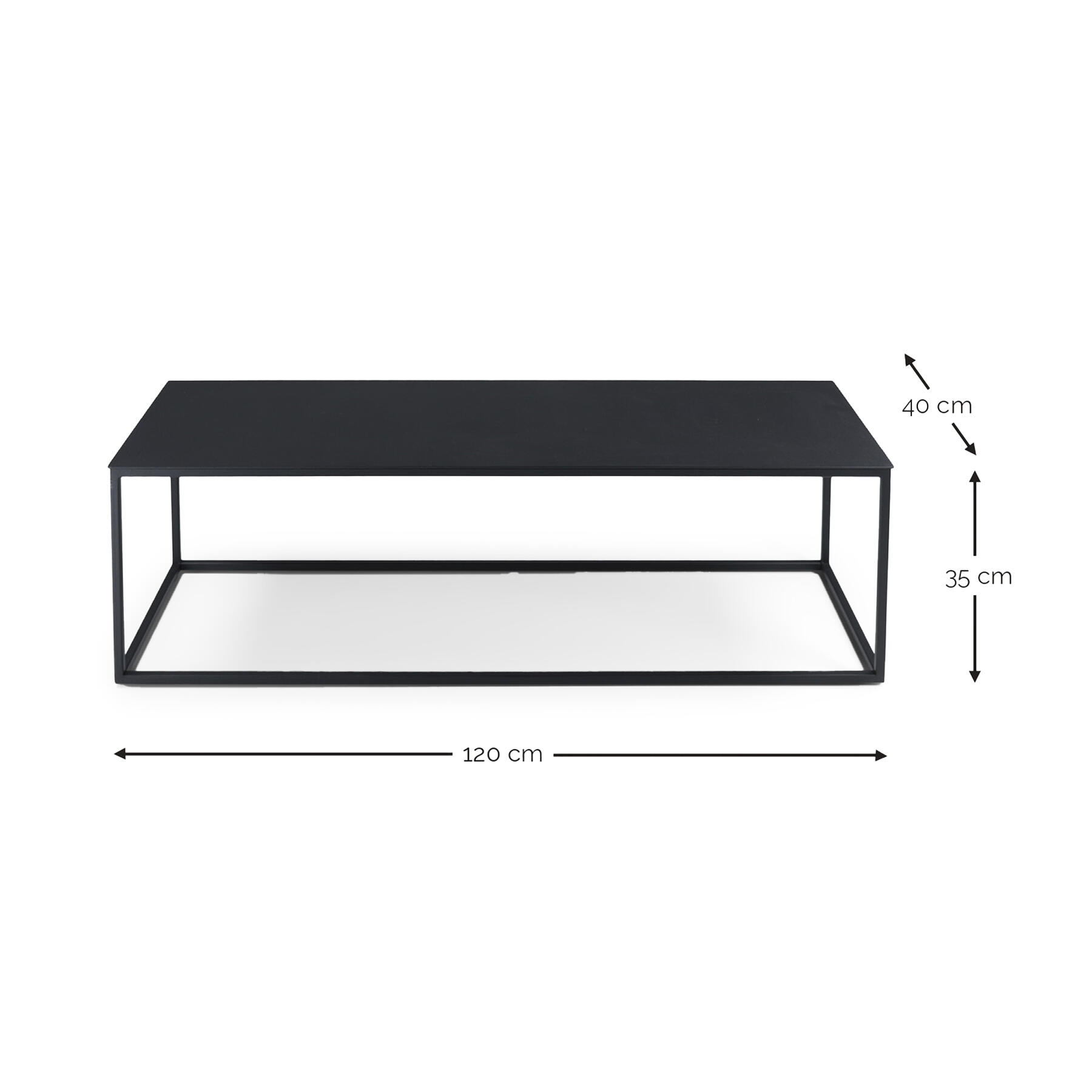 Spinder Design - Salontafel Stern 120 x 40 cm-zwart