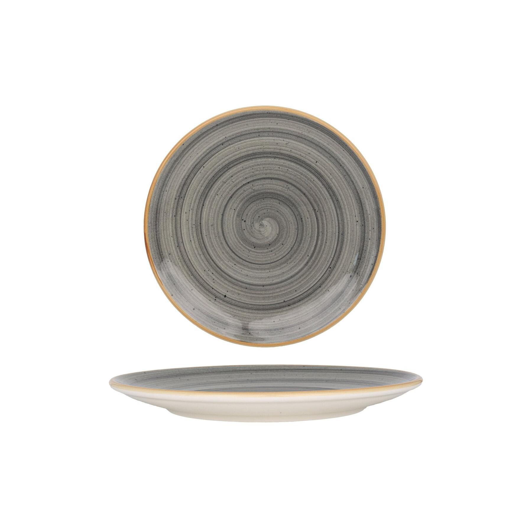 Bonna Gebaksbord - Aura Space - Porselein - 23 cm - set van 6
