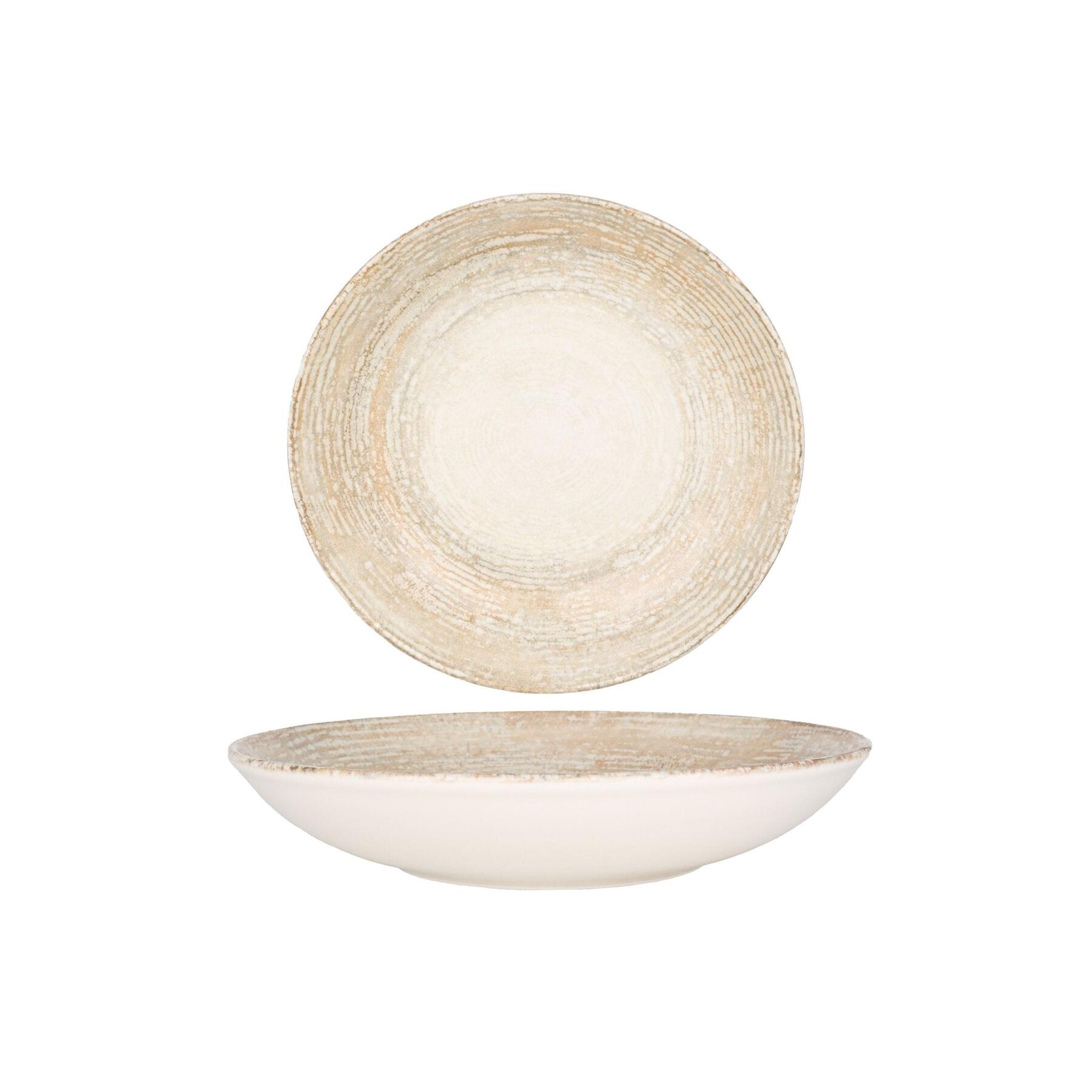 Bonna Diep bord - Patera - Porselein - 25 cm (1300cc) - set van 6