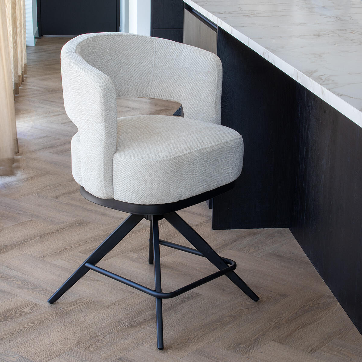 DÉJA Living - Barkruk Taupe - Louis - Set van 2