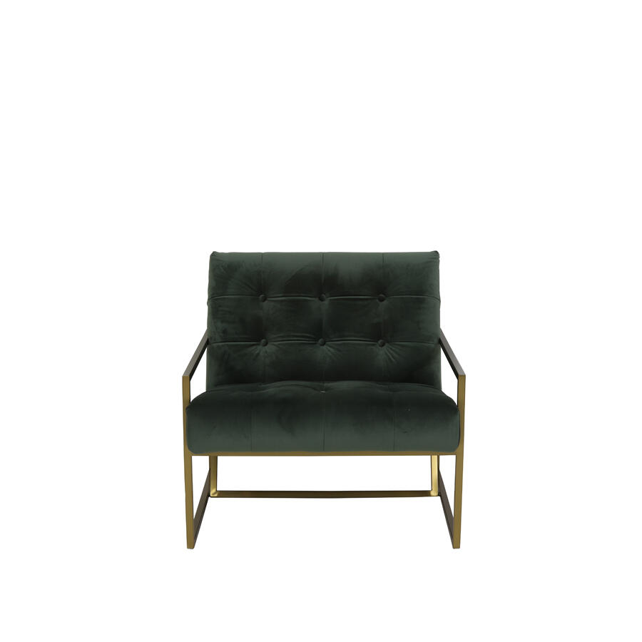 Light & Living - Stoel GENEVE - 81x71x70cm - Groen