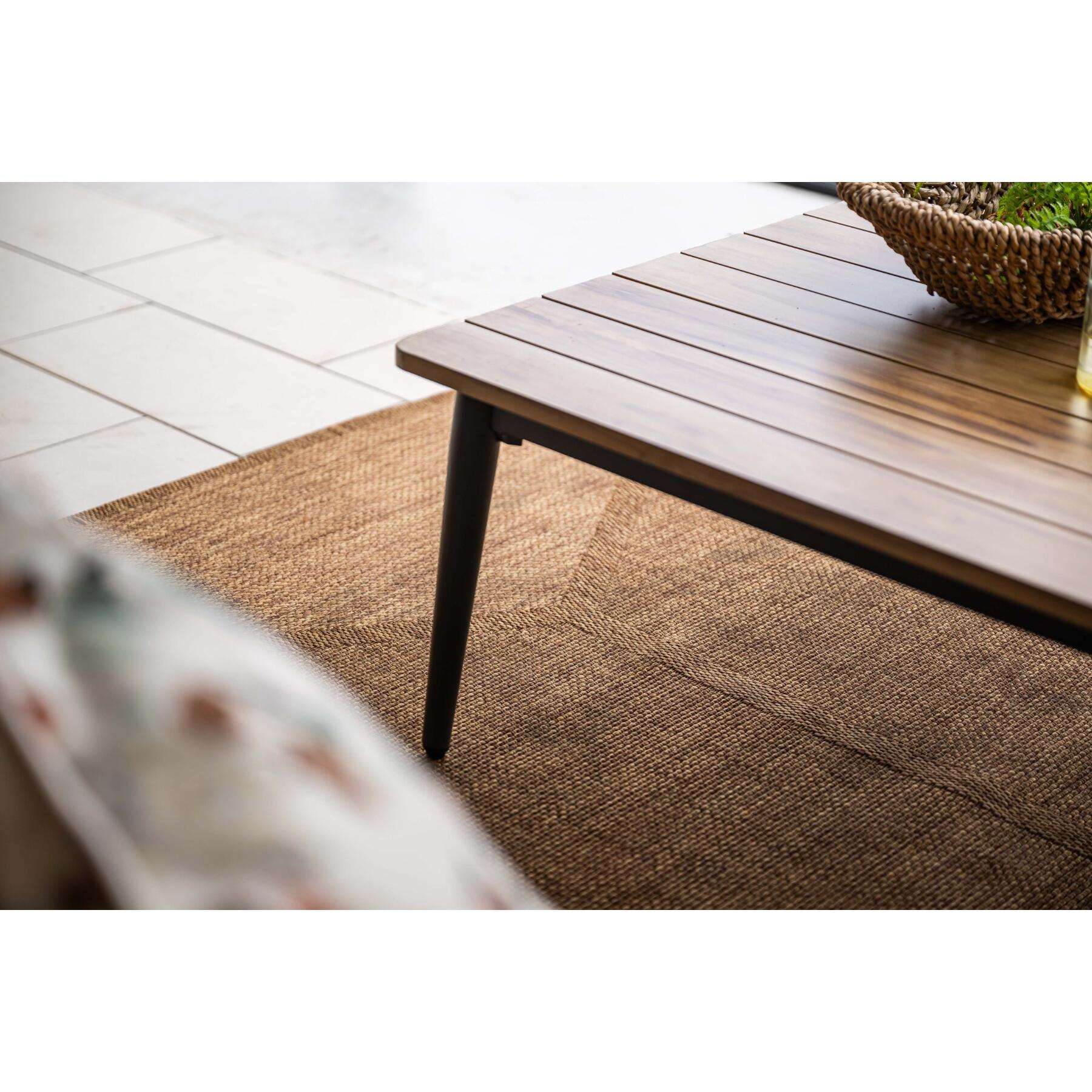 GI Bali loungeset (4-delig) - Naturel Rotan|Carbon Black