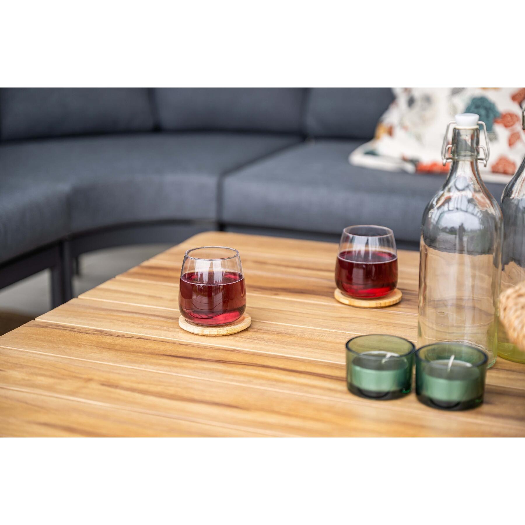 GI Bali loungeset (4-delig) - Naturel Rotan|Carbon Black