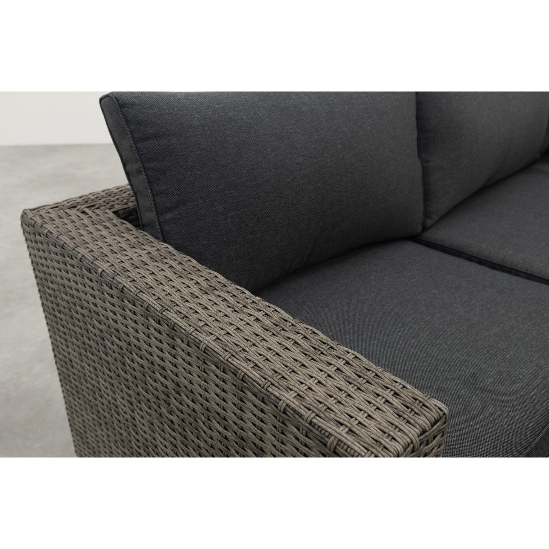 Orangebird loungeset - 4-delig - organic grey - reflex black