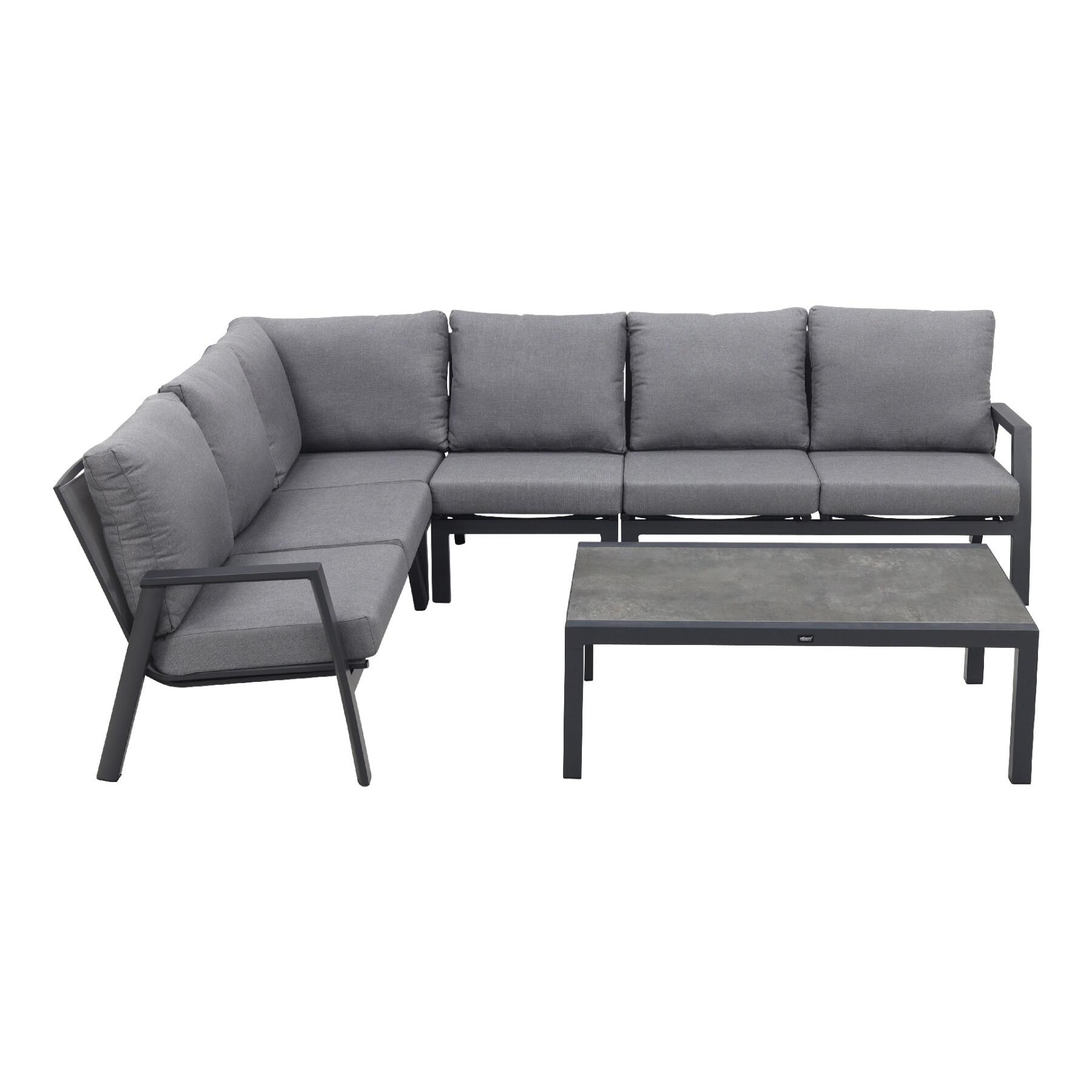 VDG Azoren|Atlanta loungeset - antraciet - links & rechts