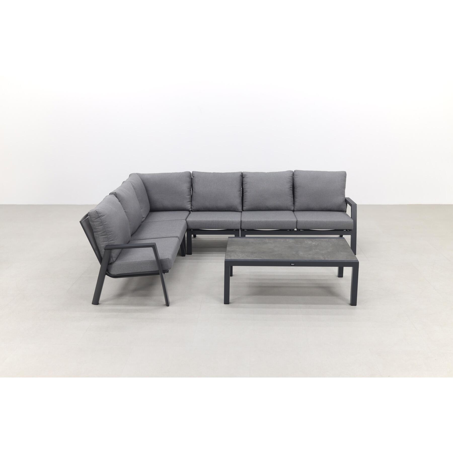 VDG Azoren|Atlanta loungeset - antraciet - links & rechts