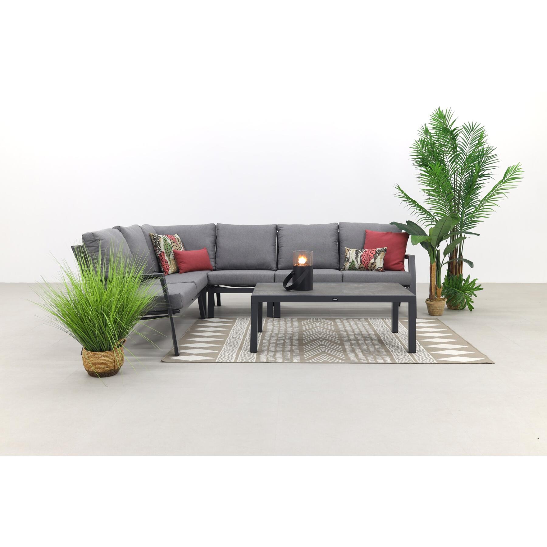VDG Azoren|Atlanta loungeset - antraciet - links & rechts
