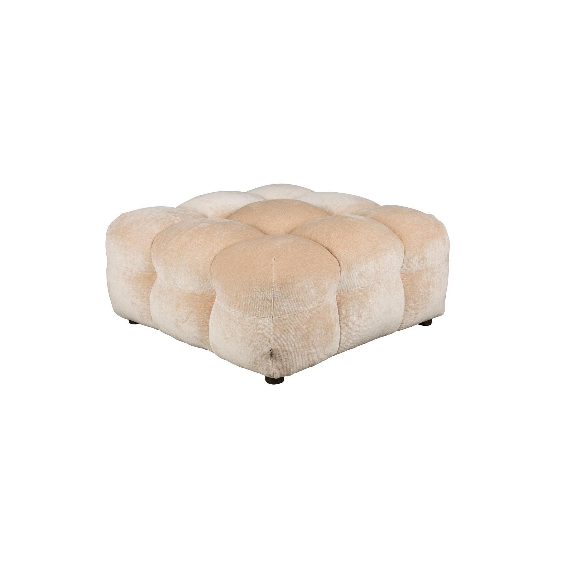 Dutchbone Hackman Hocker Velours Beige
