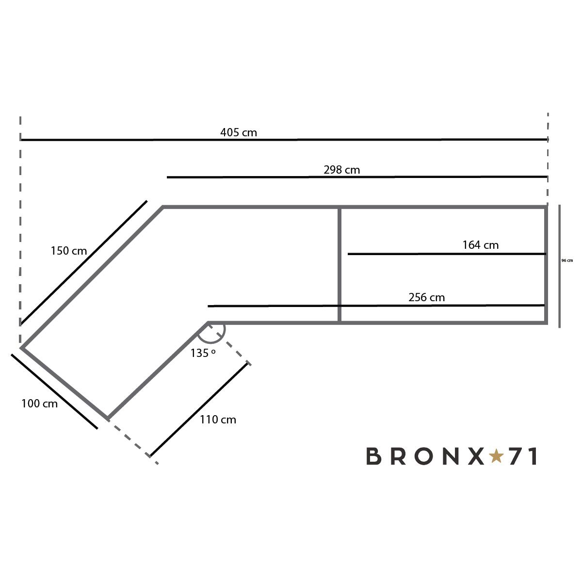 Bronx71 Scandinavische hoekbank July off white links